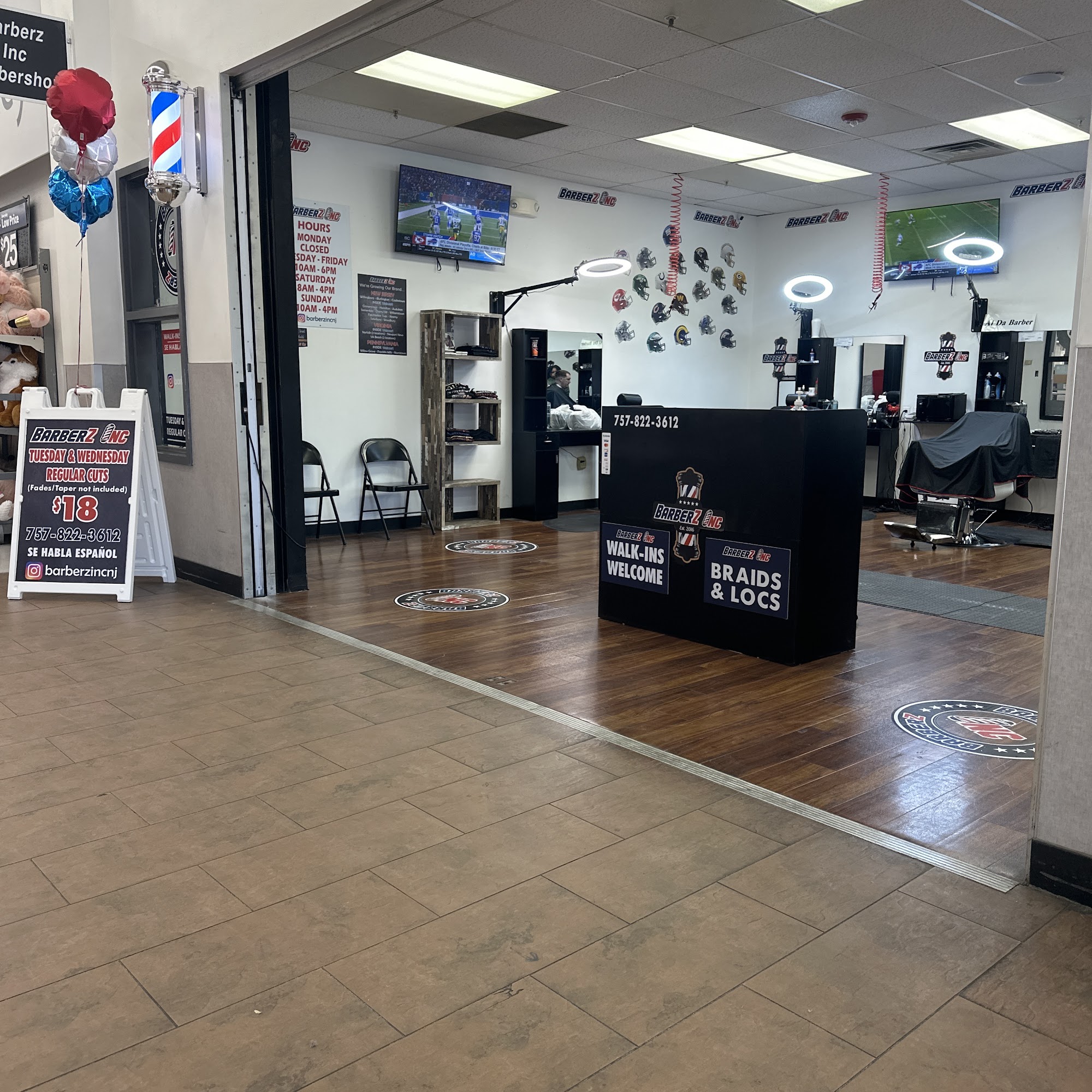 BARBERZ INC BARBERSHOP INSIDE WALMART, 1170 N Military Hwy, Norfolk Virginia 23502