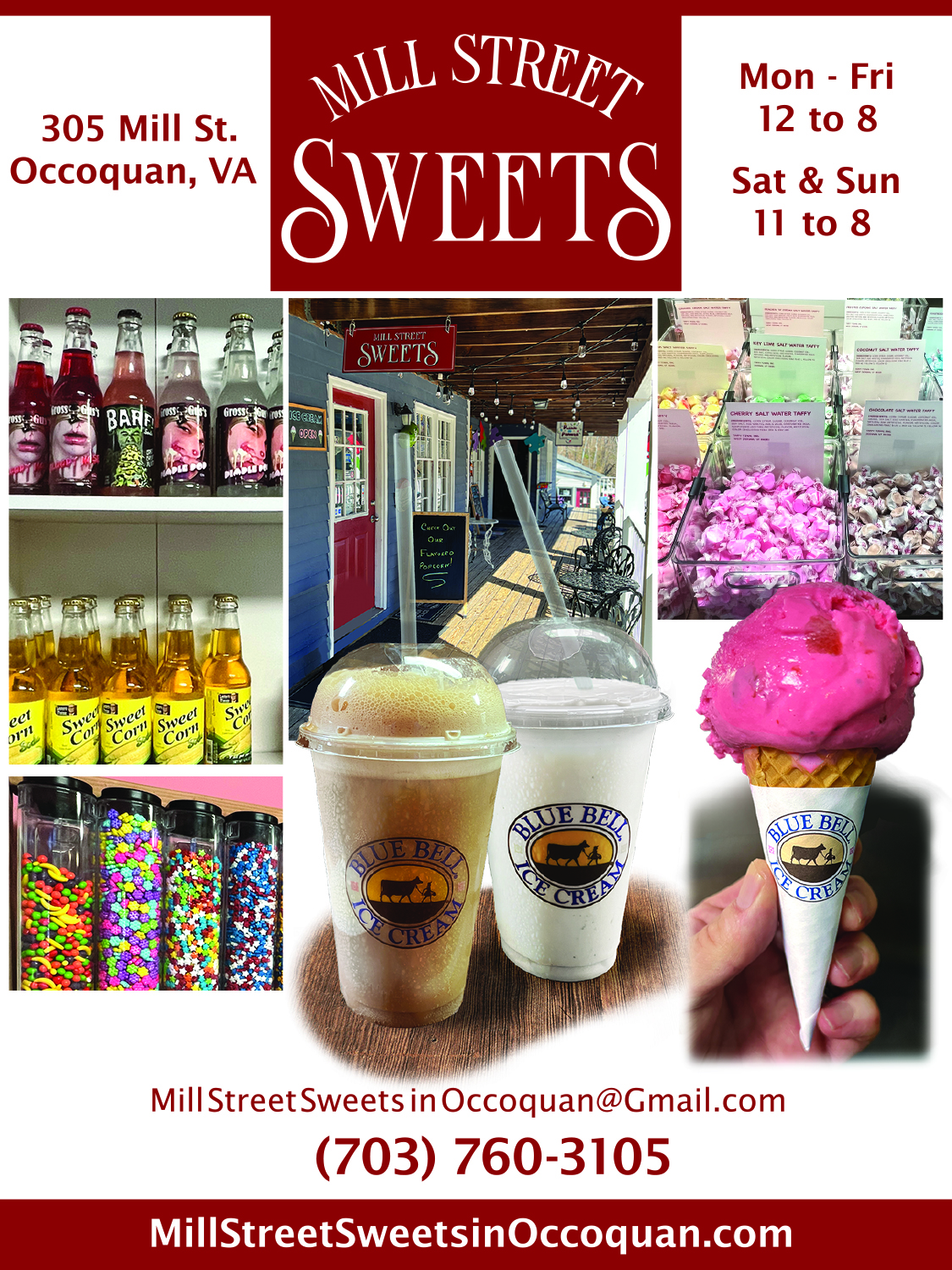 Mill Street Sweets Menu