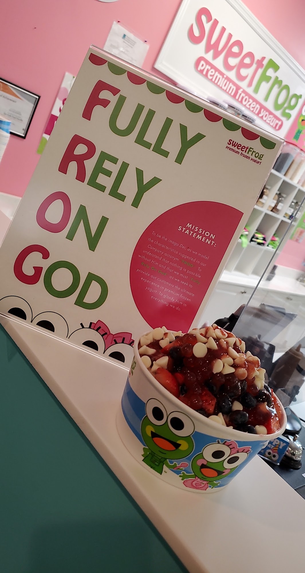 sweetFrog Midlothian/Richmond Menu