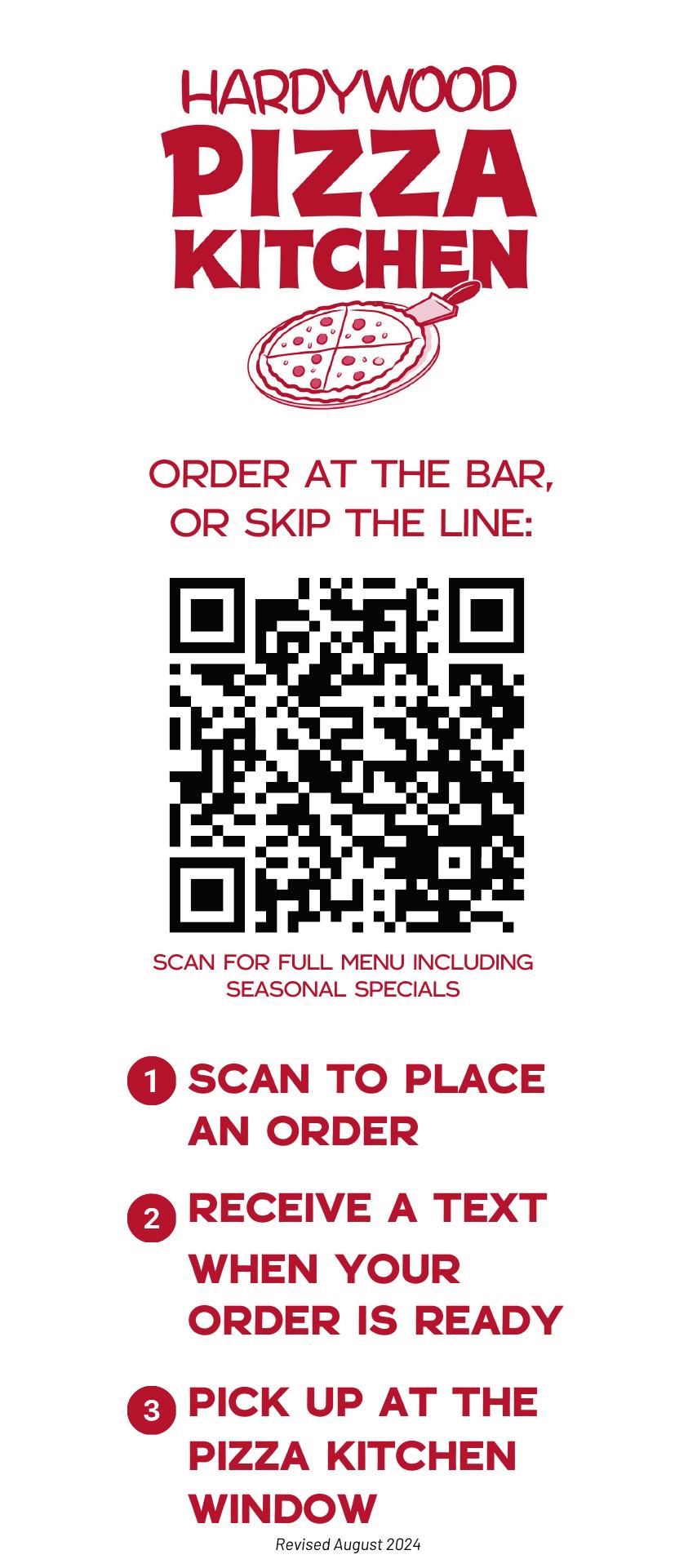 Hardywood Park Craft Brewery - Richmond Menu