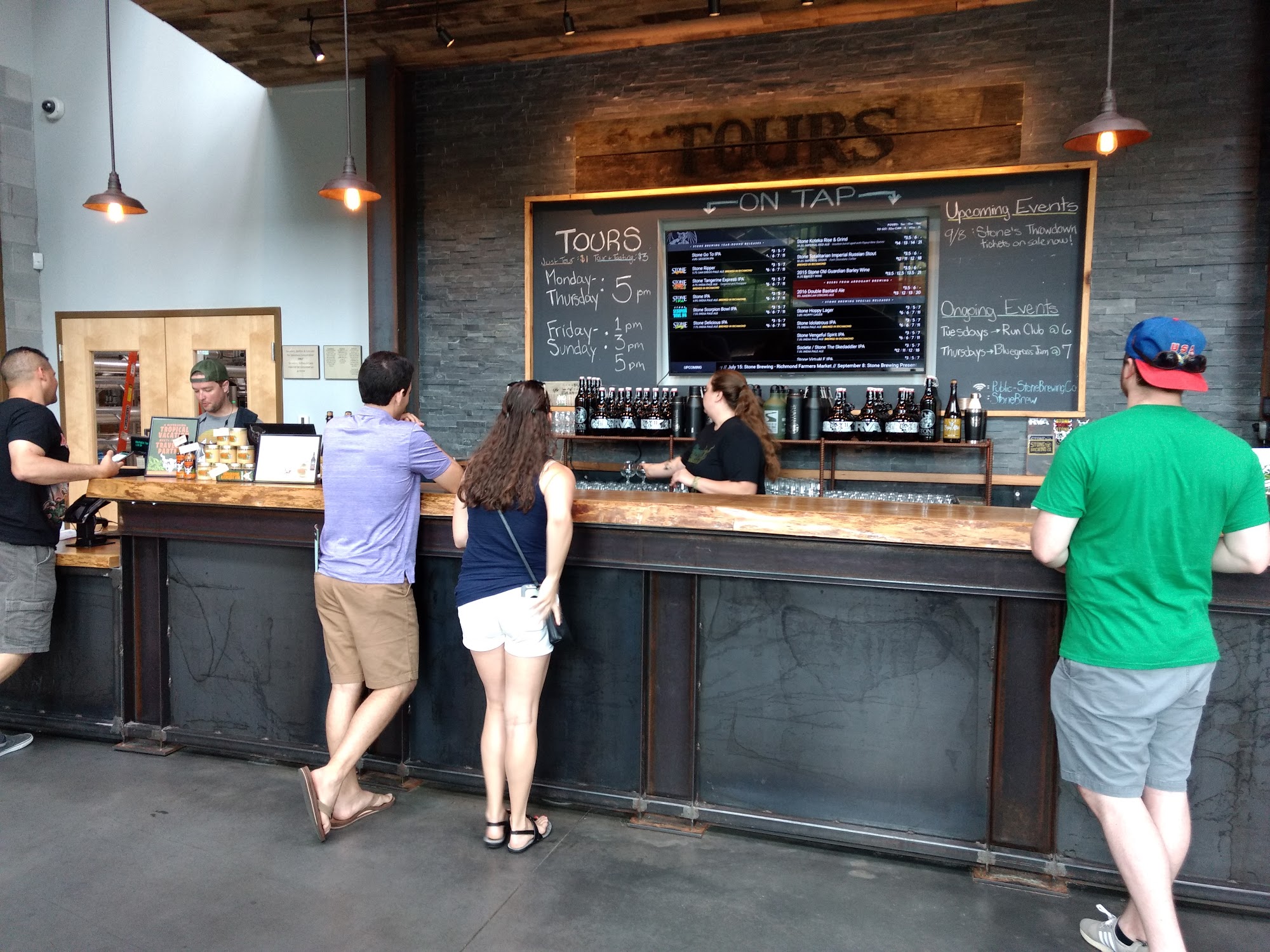 Stone Brewing Tap Room - Richmond Menu