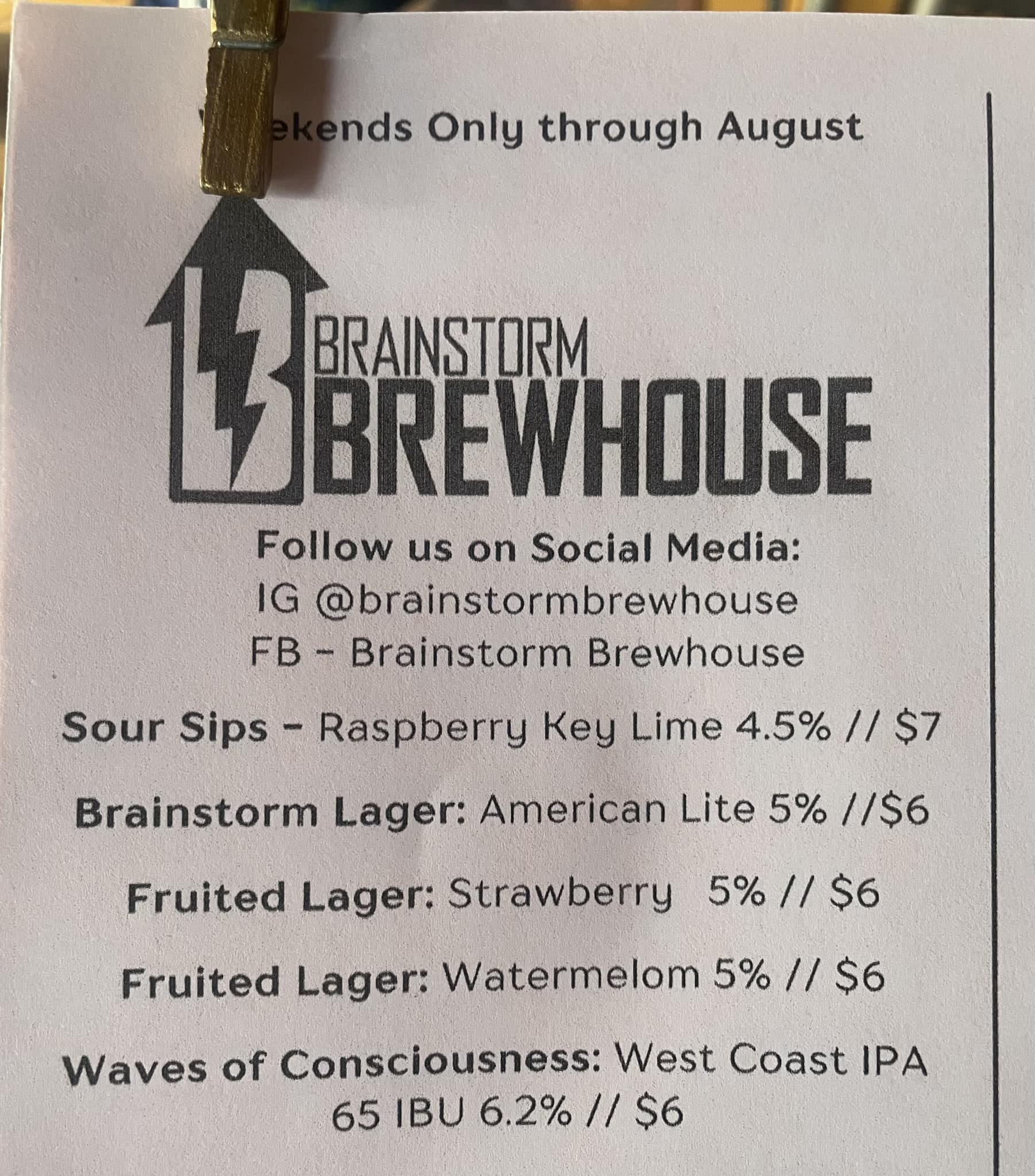 Black Heath Meadery Menu