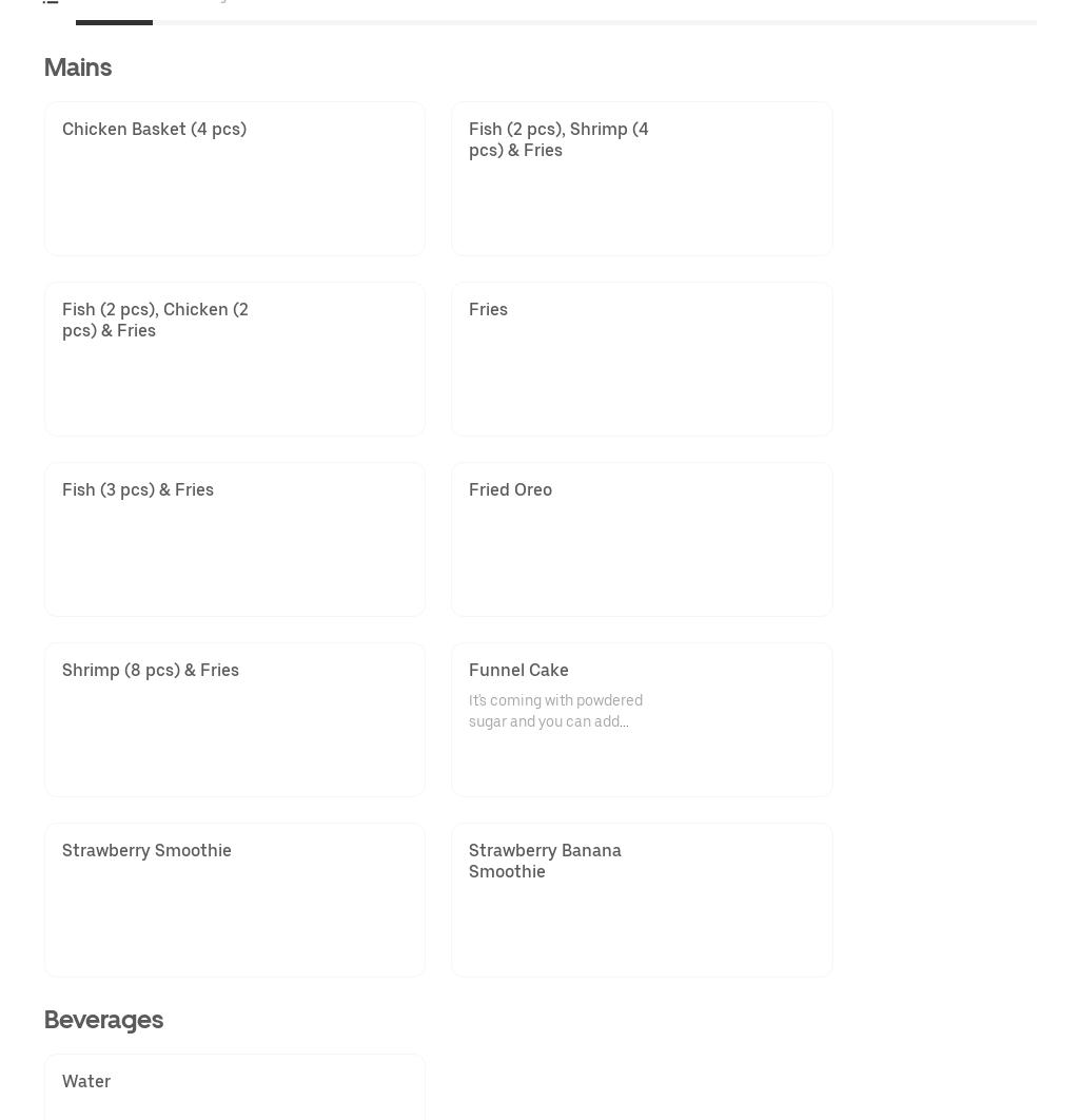 Sam’sSnackShack Menu