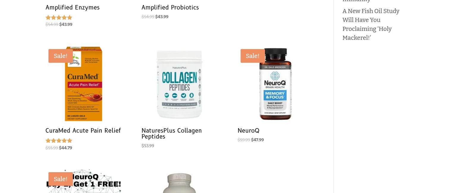 Nature's Outlet Menu