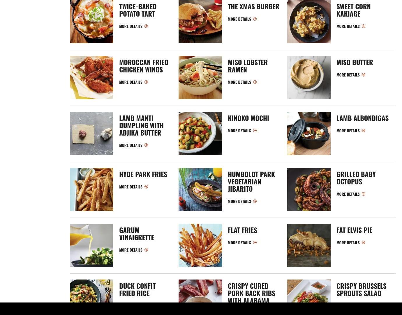 US Foods Menu