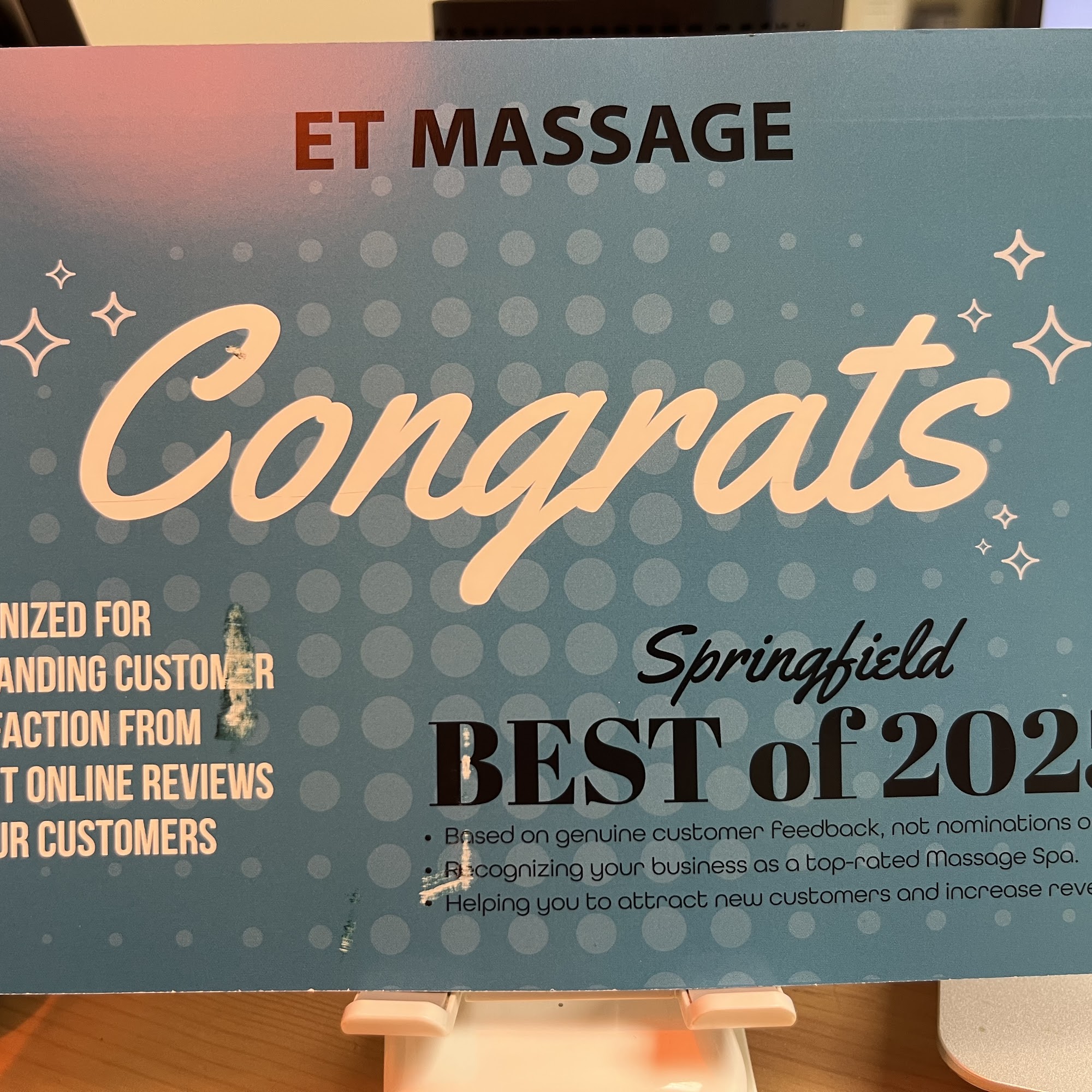 ET MASSAGE 5415-B Backlick Rd, Springfield Virginia 22151