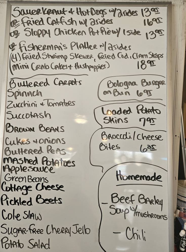 Strasburg diner Menu