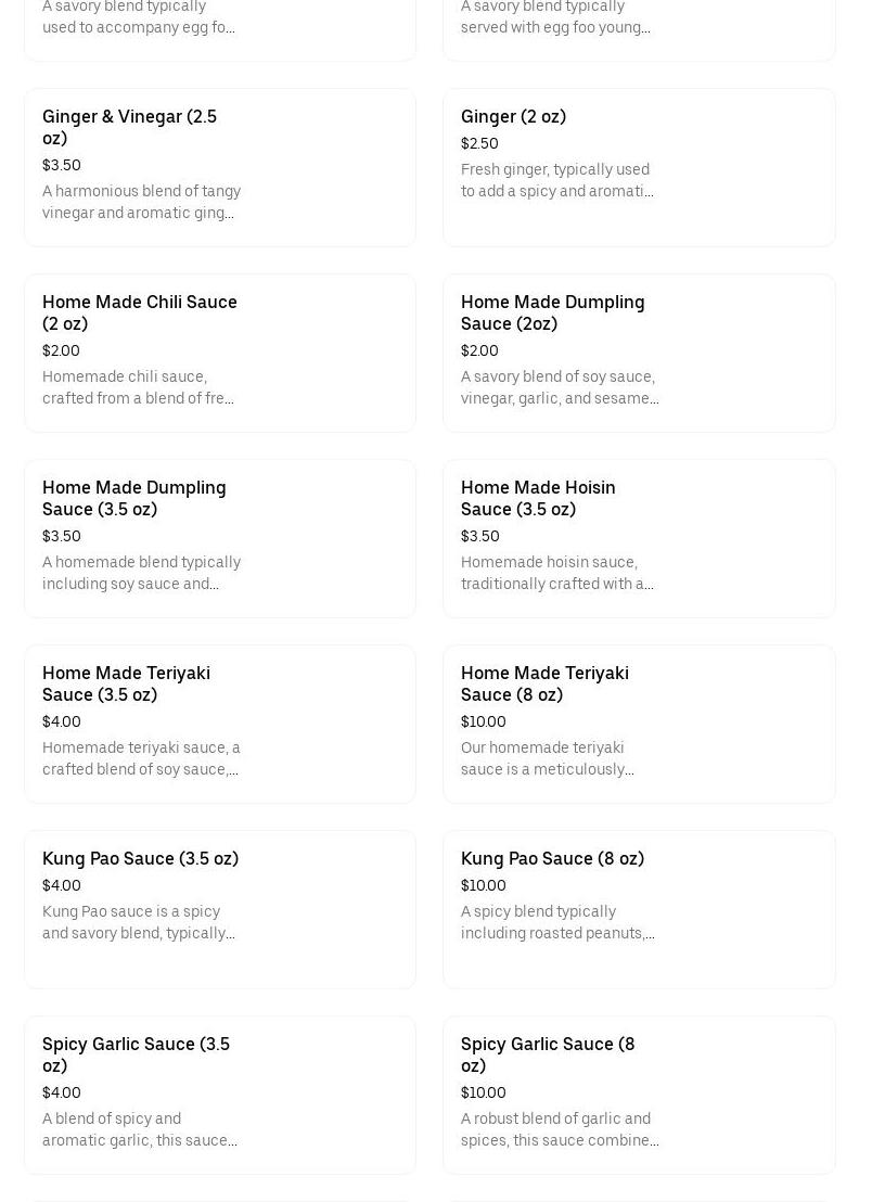 Dragon Chinese Restaurant Menu