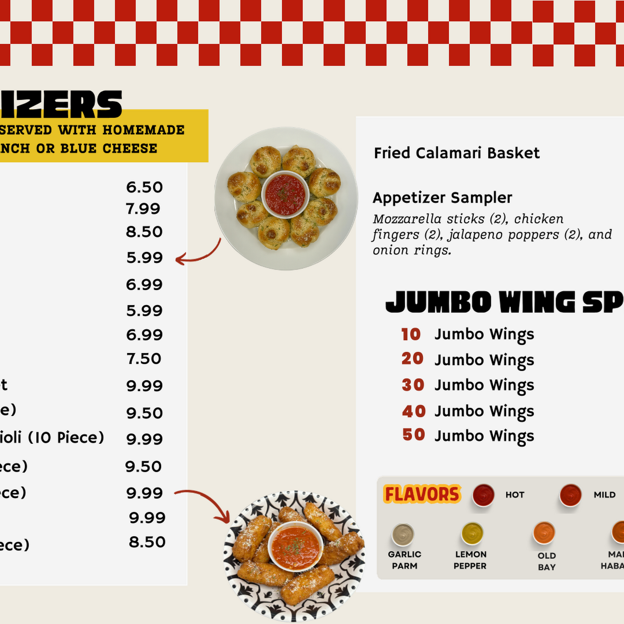 QUEENS NY PIZZA Menu