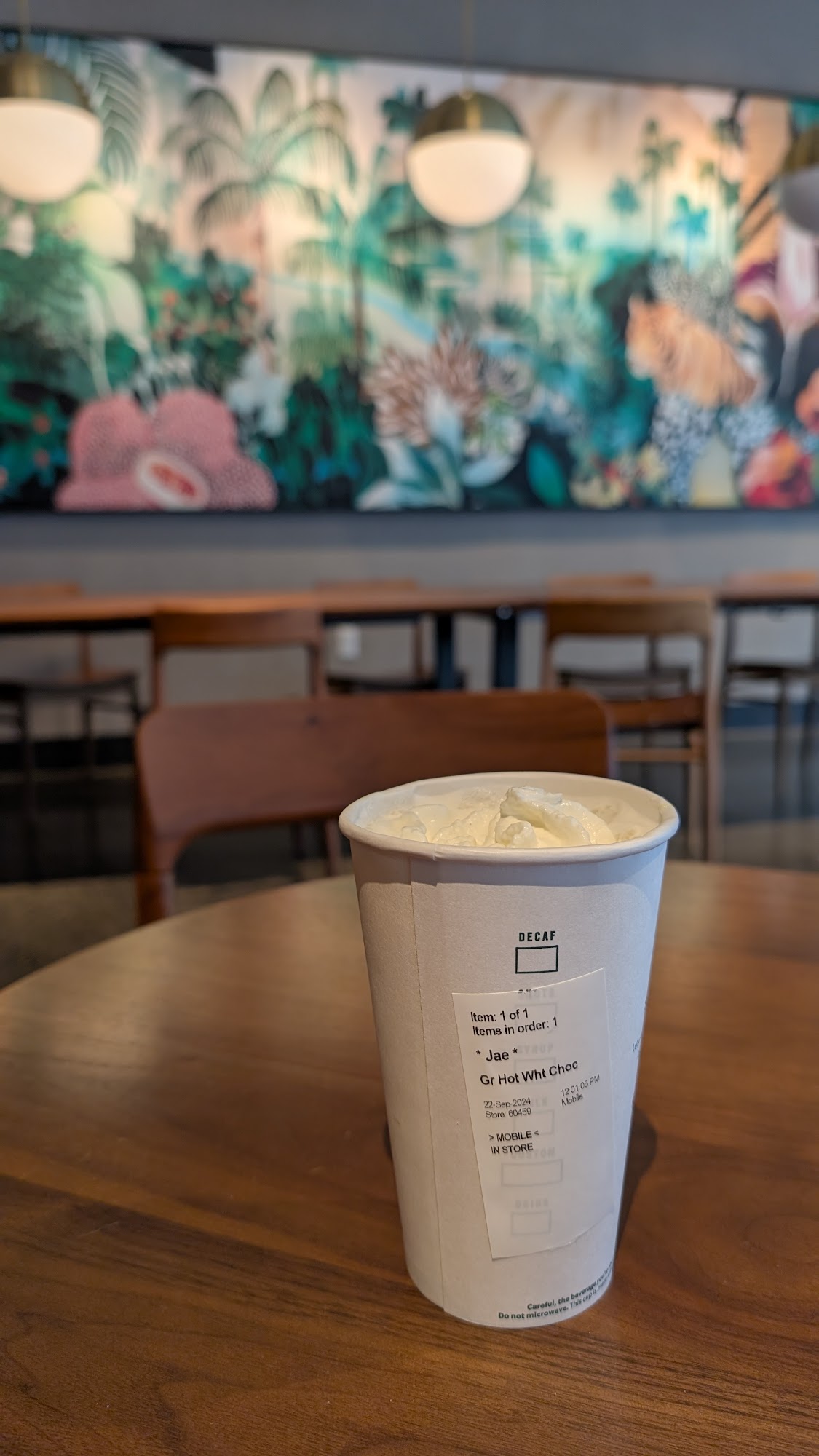 Starbucks Coffee Menu