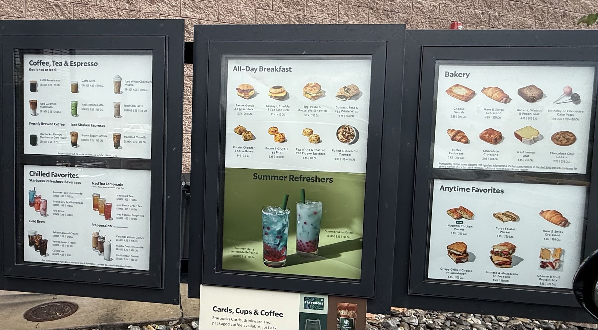 Starbucks Coffee Menu