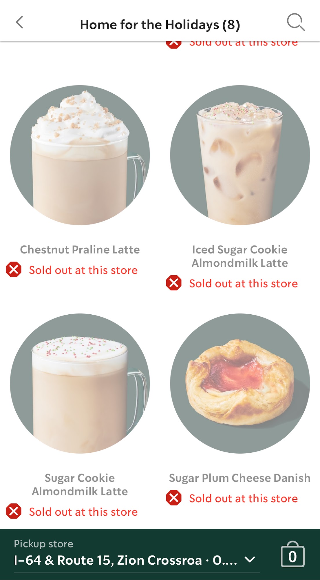 Starbucks Menu