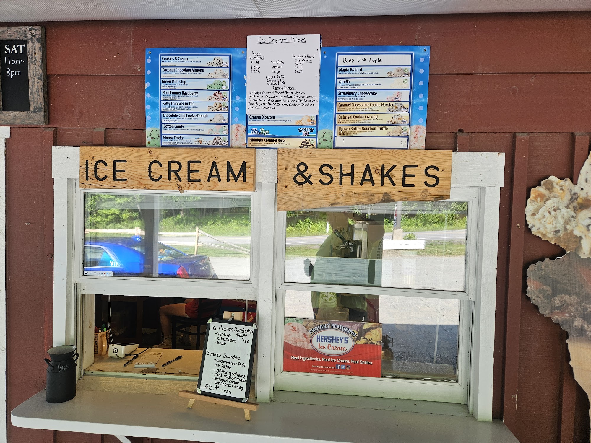WilloBarn Snack Bar Menu