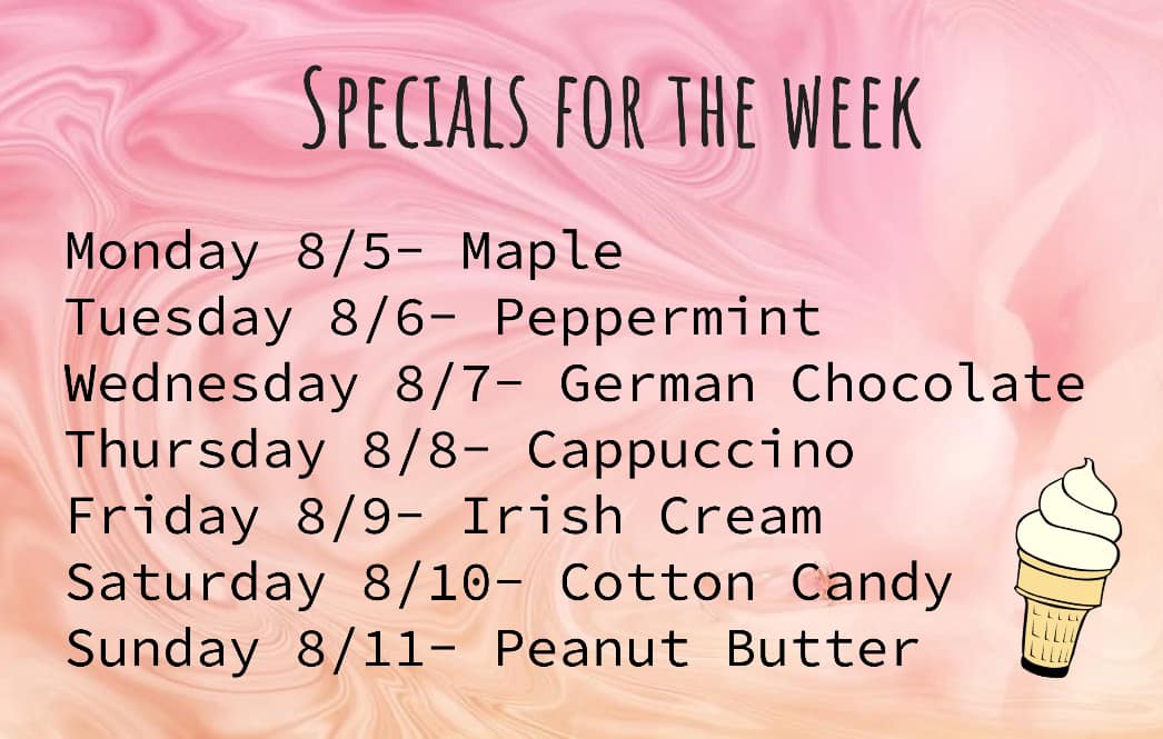 Jonathans Summer Place Menu