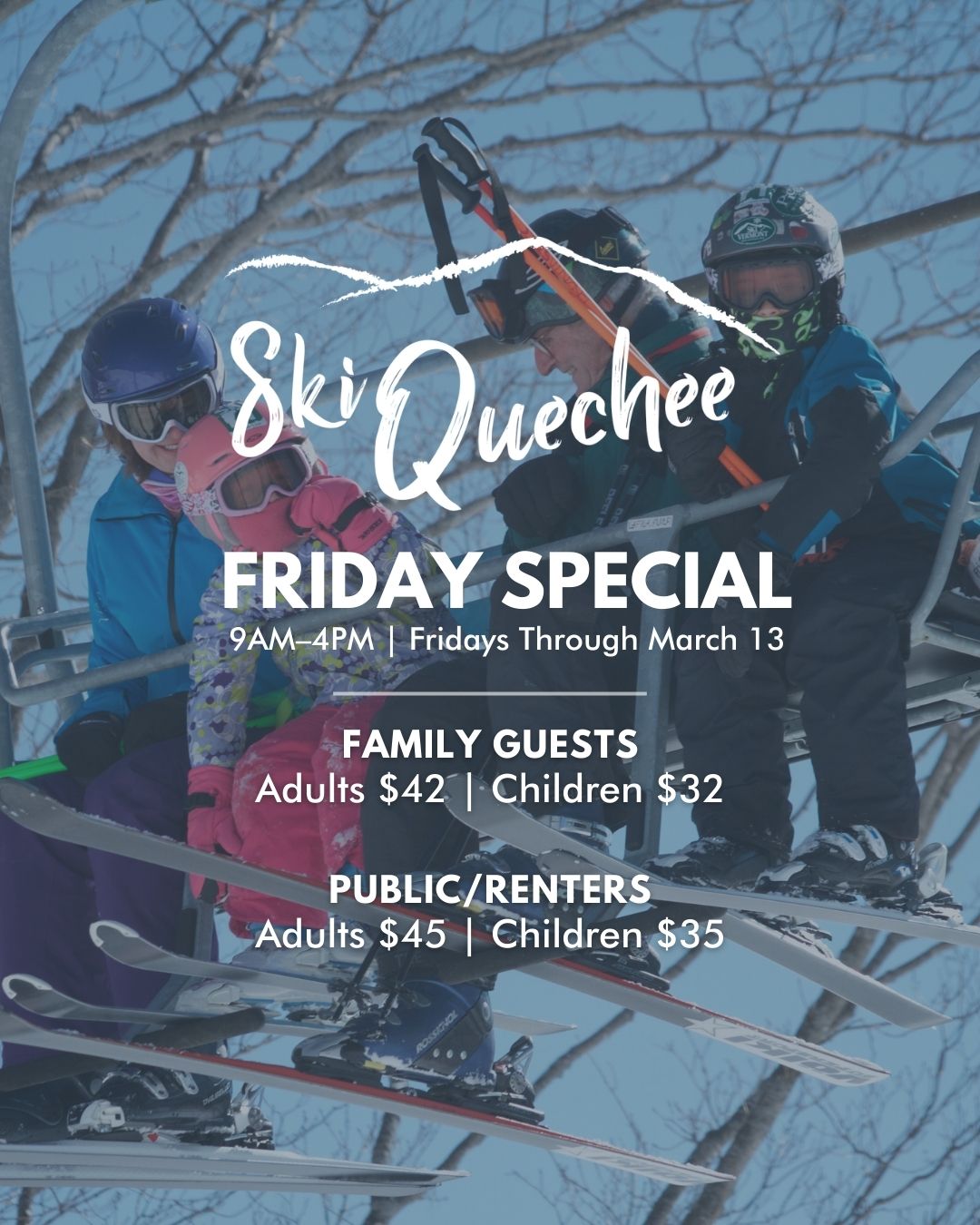 Quechee Base Lodge Menu