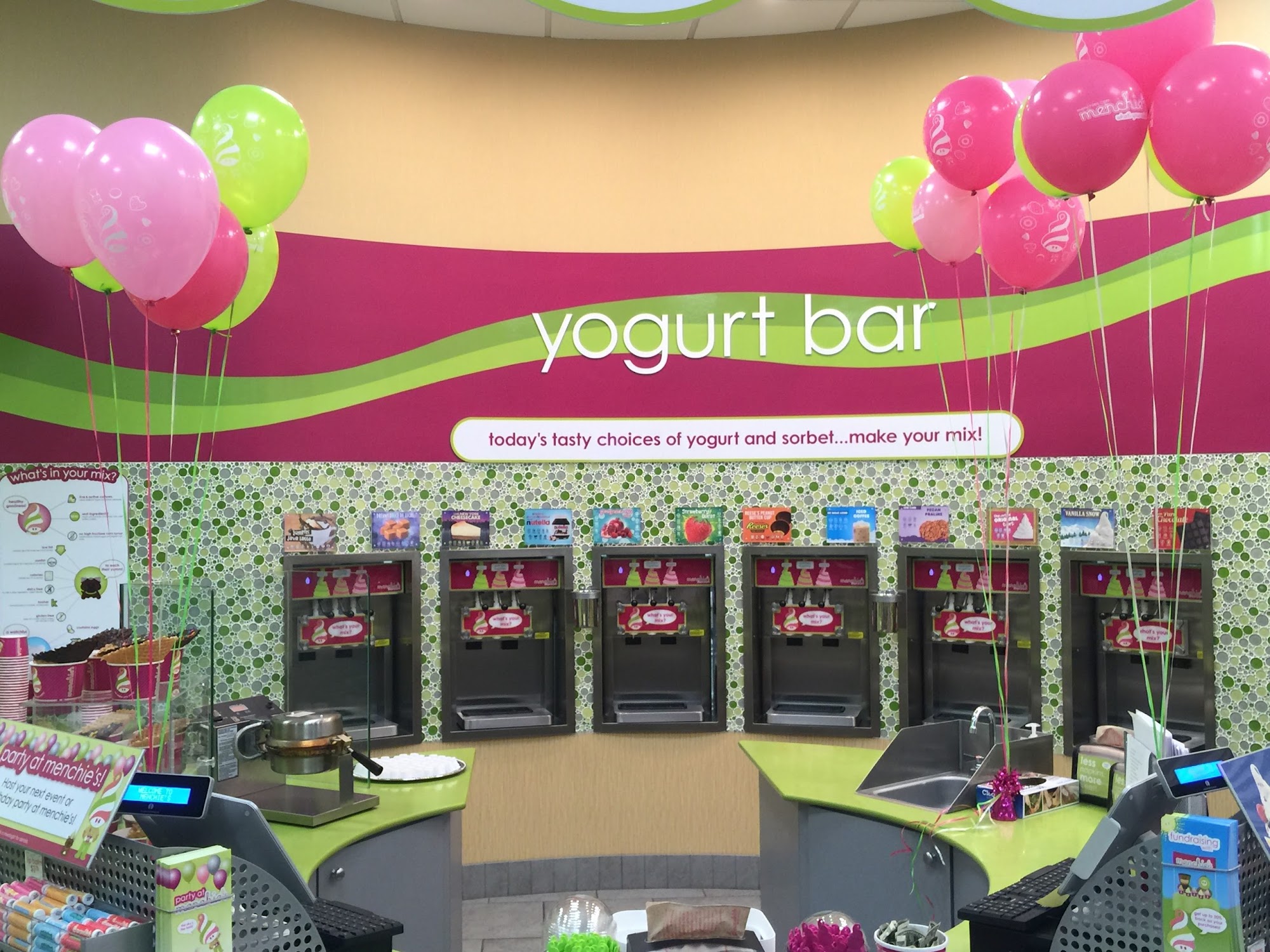 Menchie's Frozen Yogurt Menu
