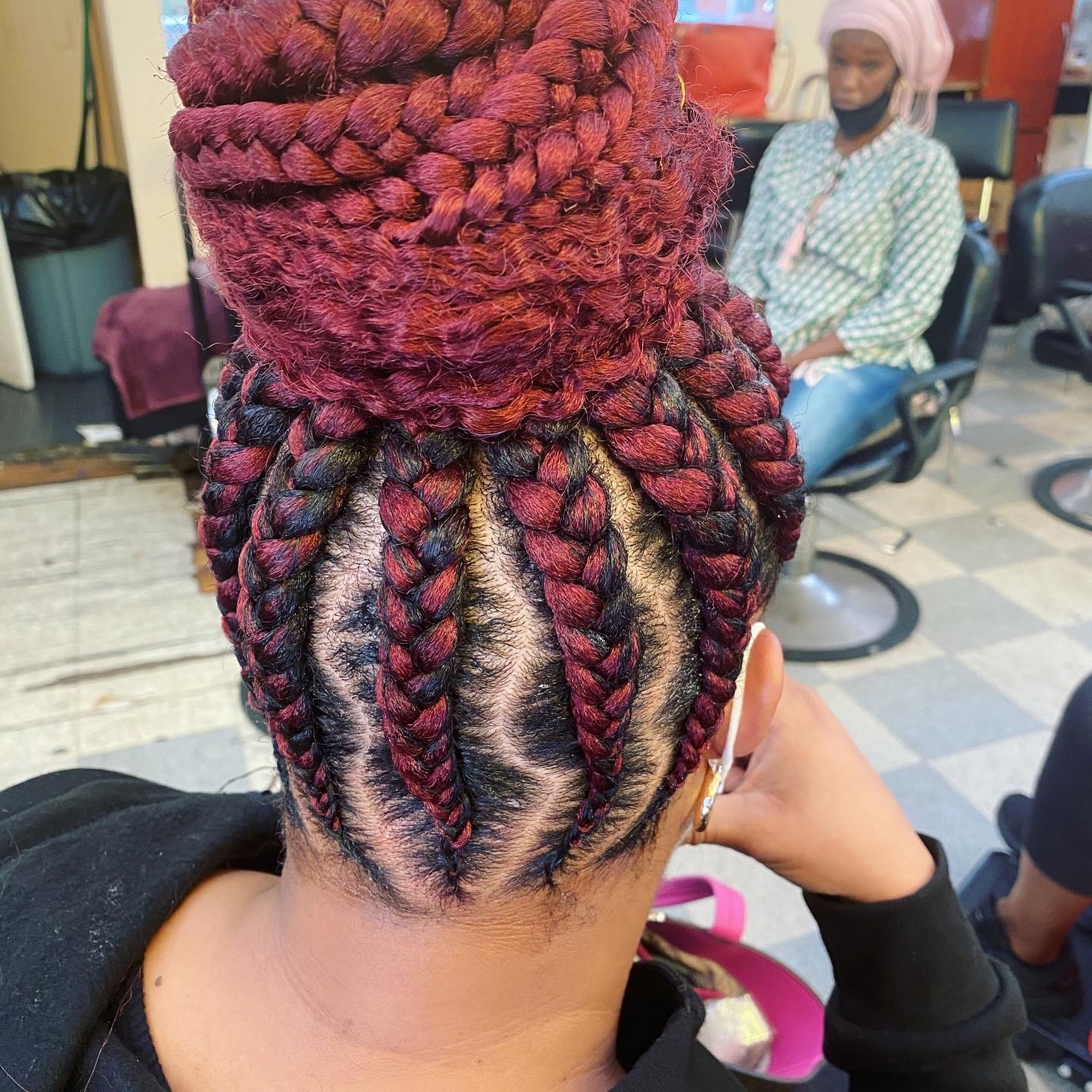 Mai’s hair braiding