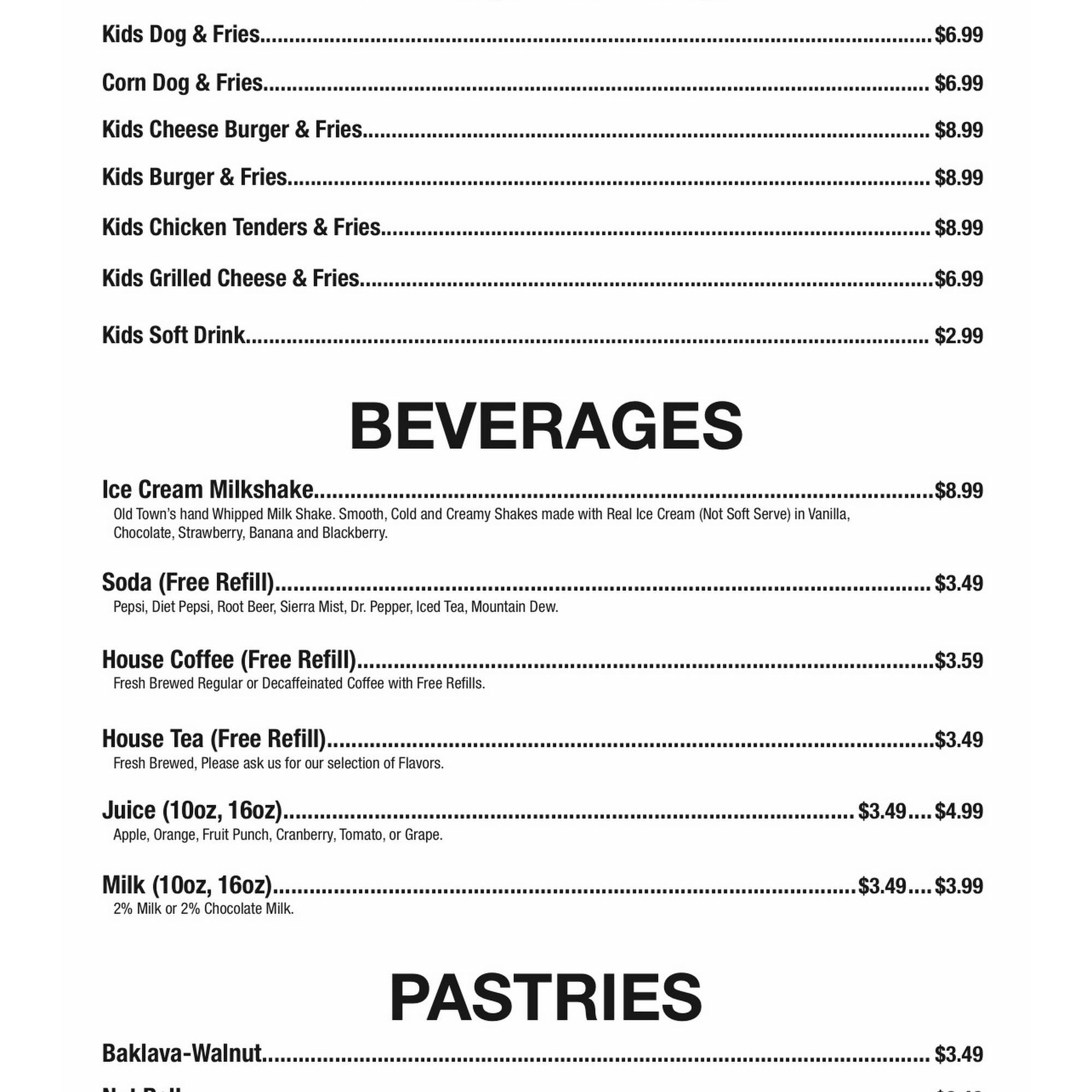 Old Town Burger & Breakfast Battle Ground