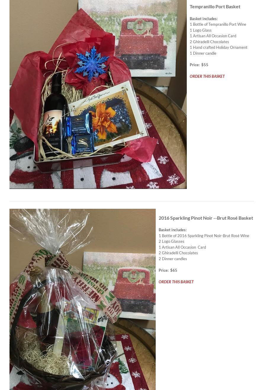 Rezabek Vineyards/Daybreak Cellars Menu