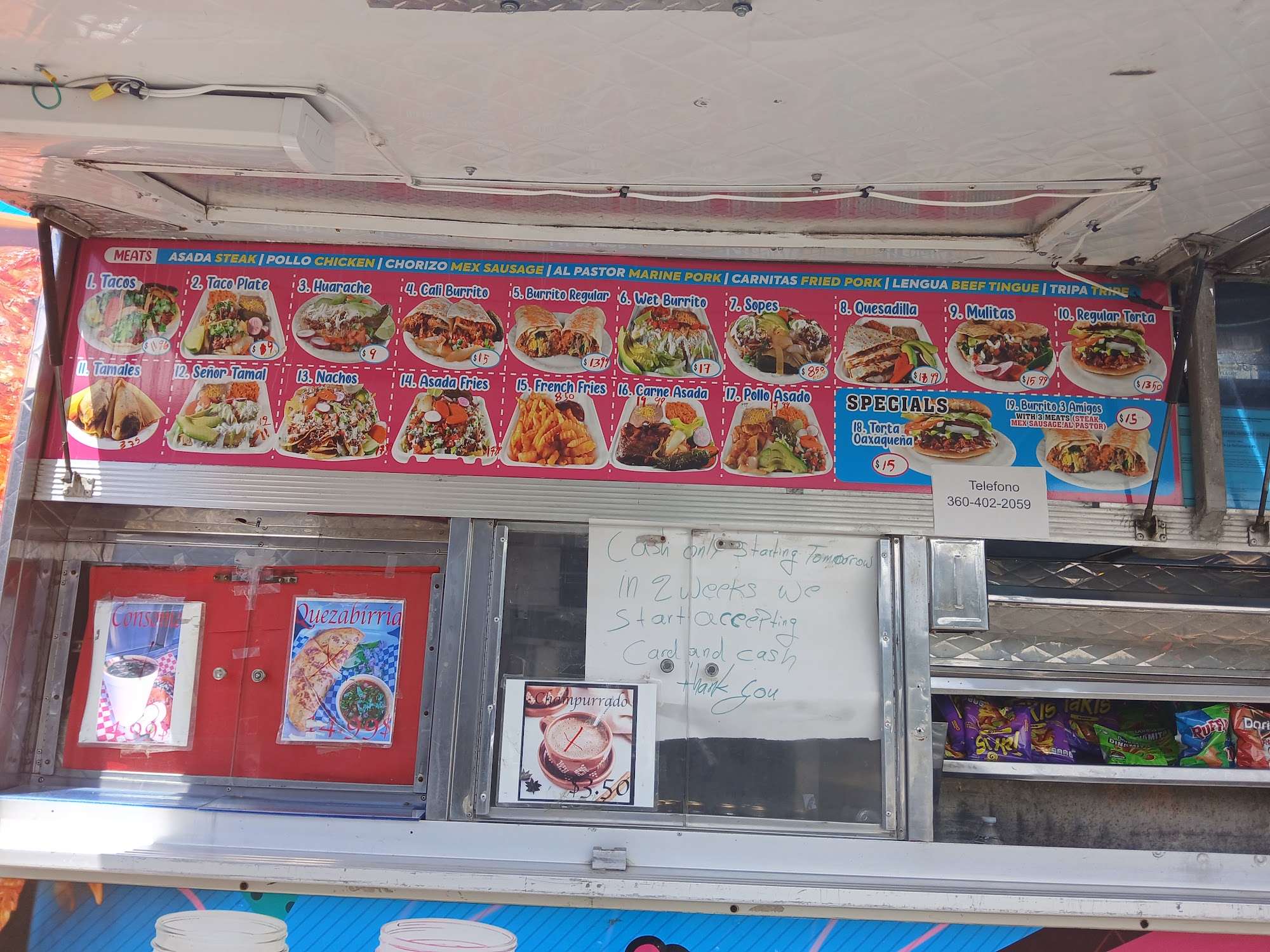 Taqueria La Solomerita Menu