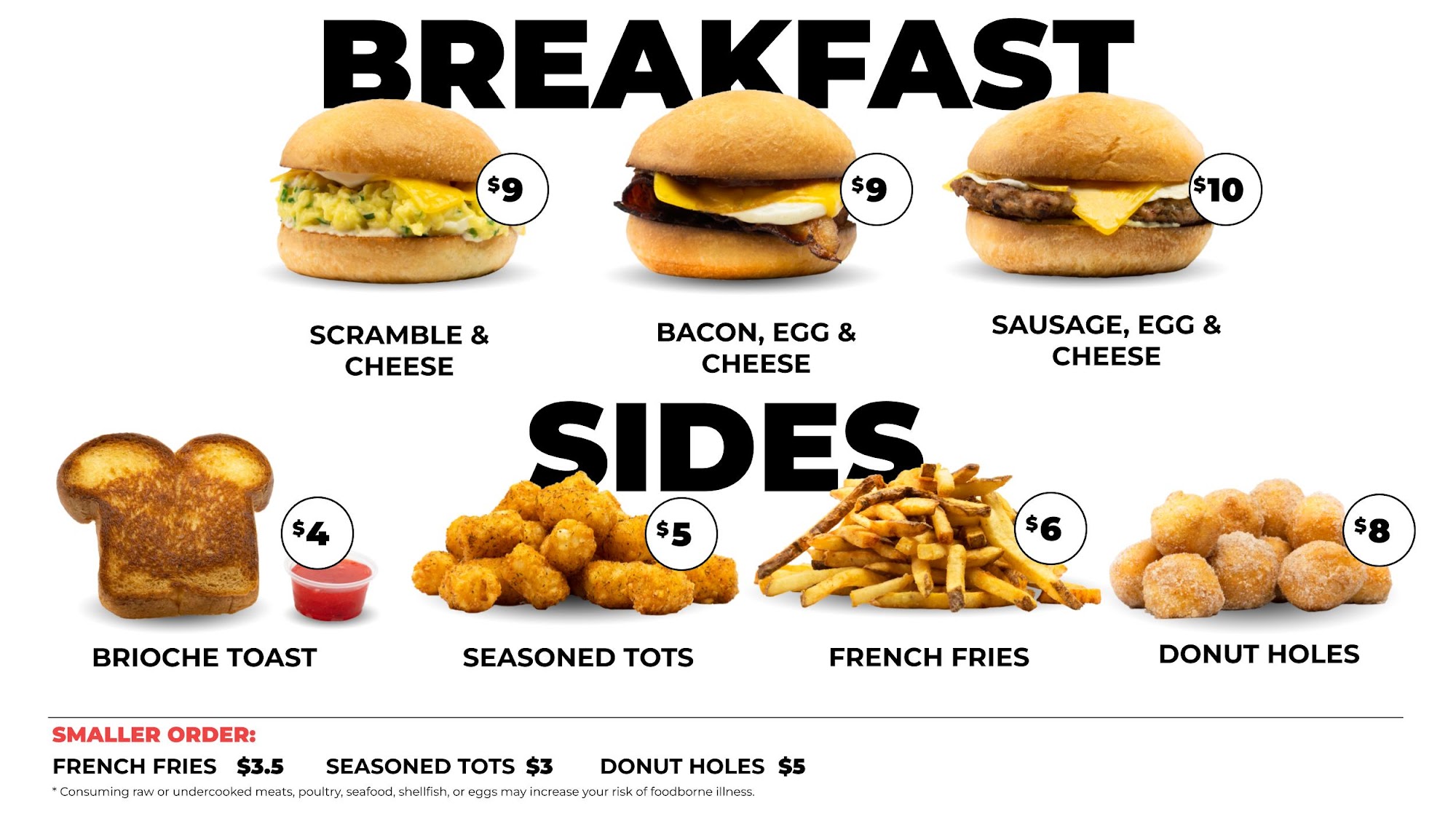 The Baked Cafe Menu