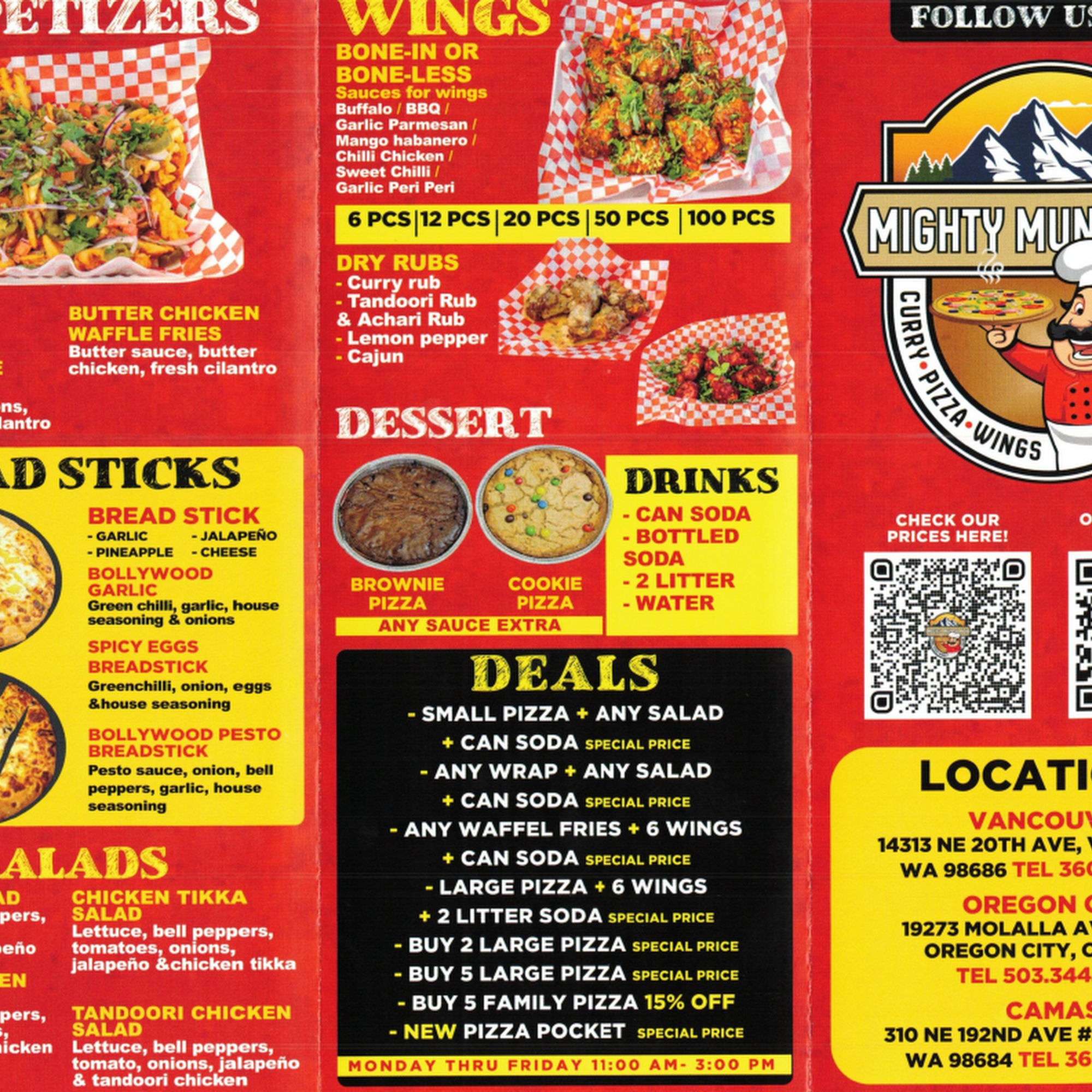 Mighty Munch Mtn Curry Pizza 301 NE 192nd Ave #208, Camas