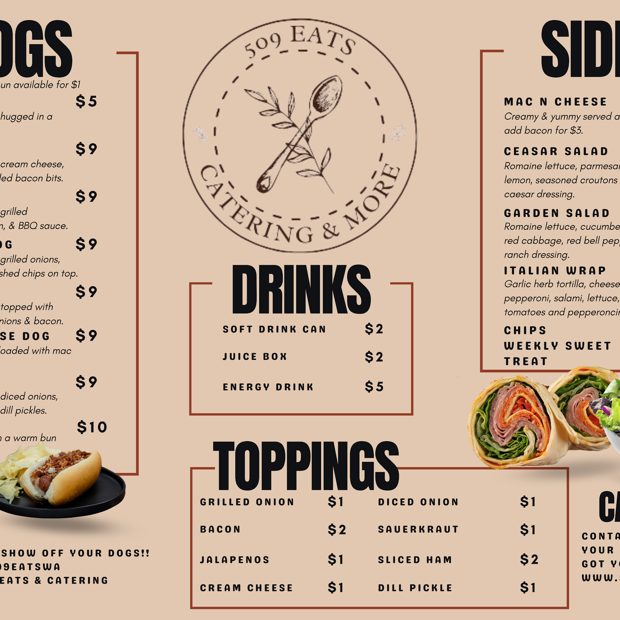 509 Eats & Catering Menu
