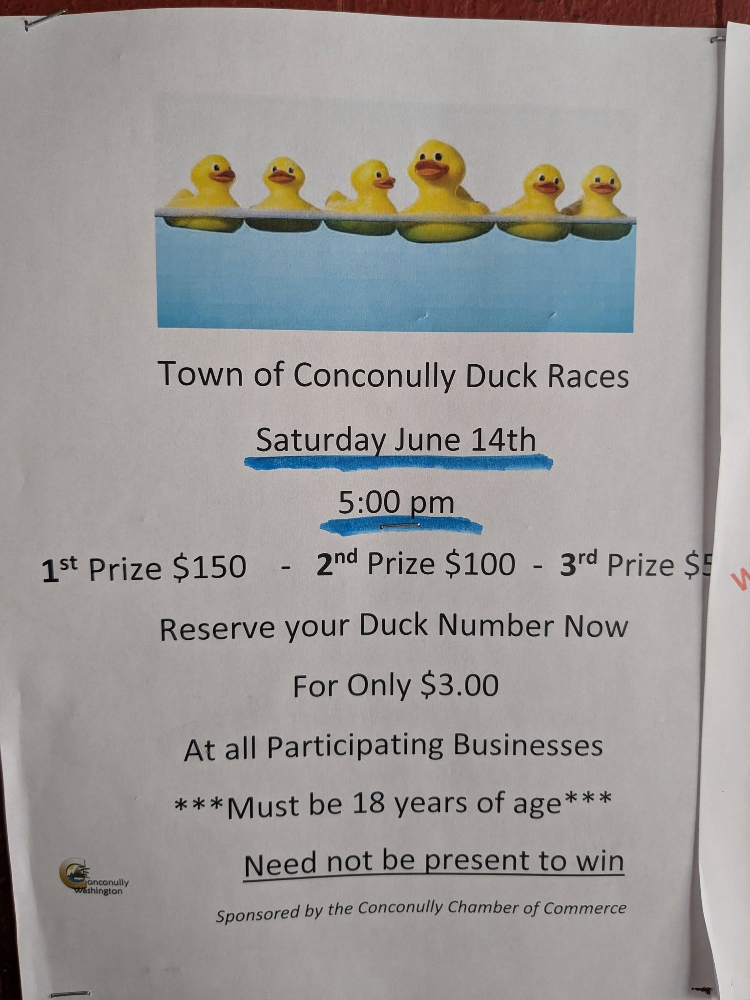 Tamarack Saloon Menu