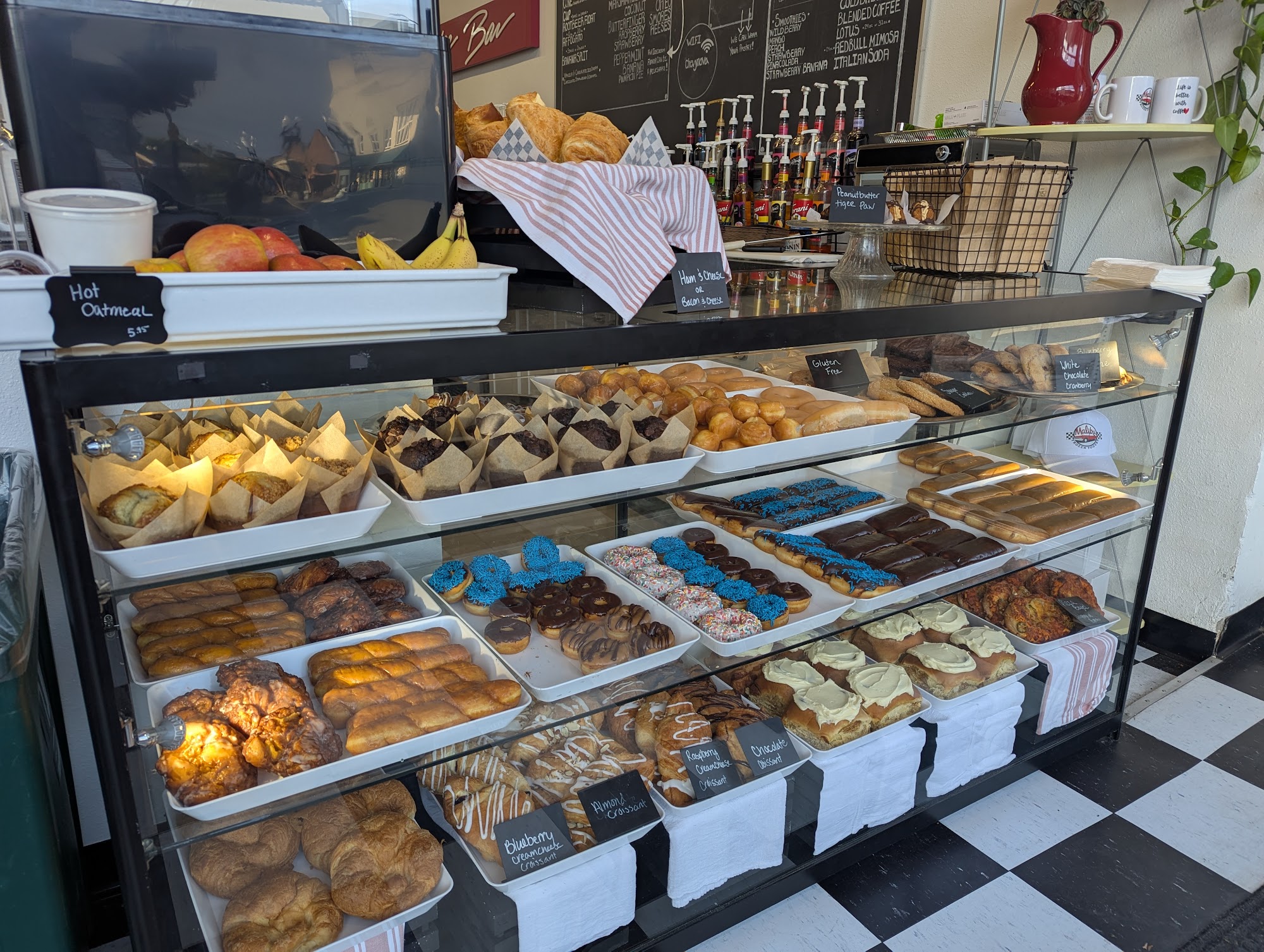 Malibu Frozen Yogurt Menu