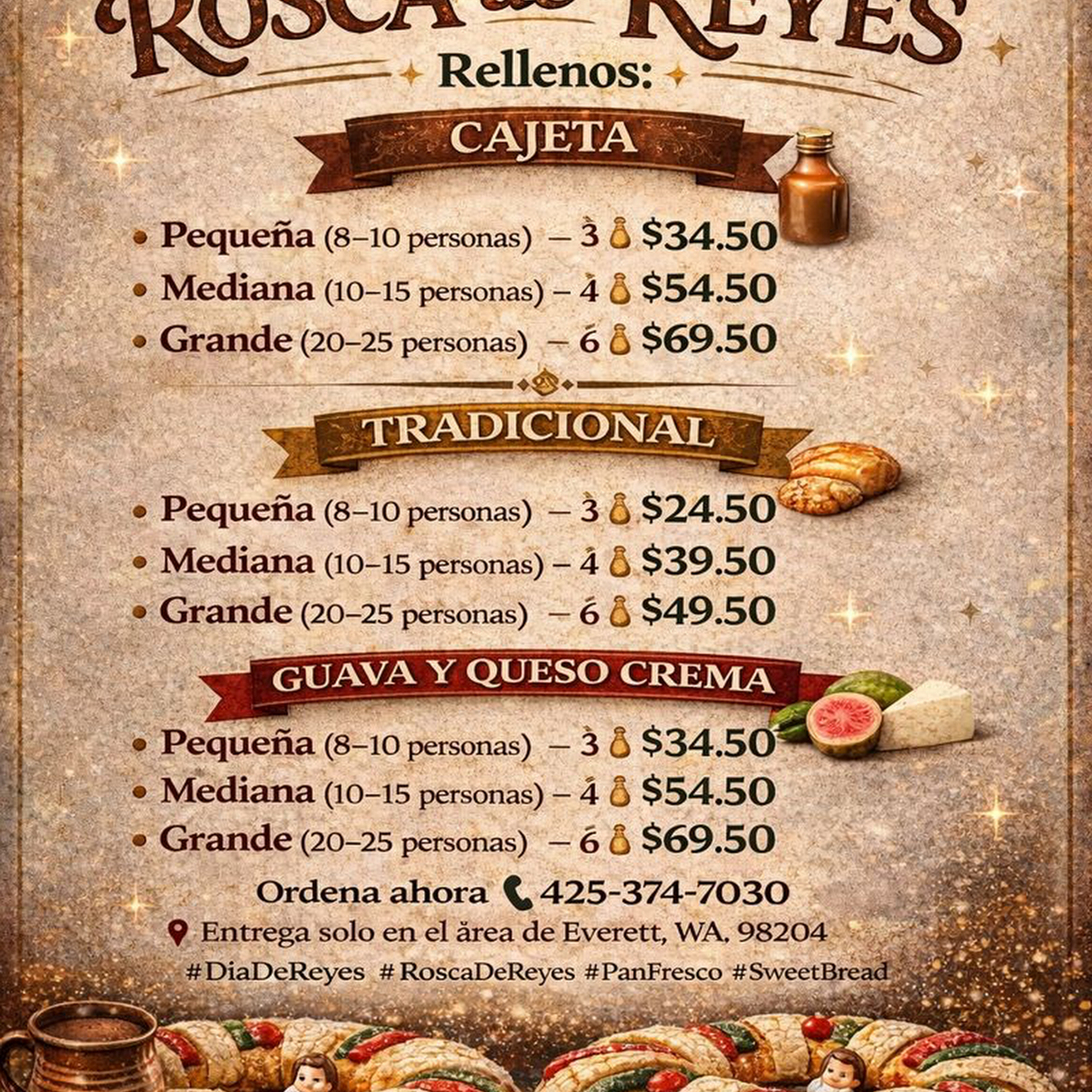 BraziMex Panaderia, Bakery, Padaria & Coffee Menu