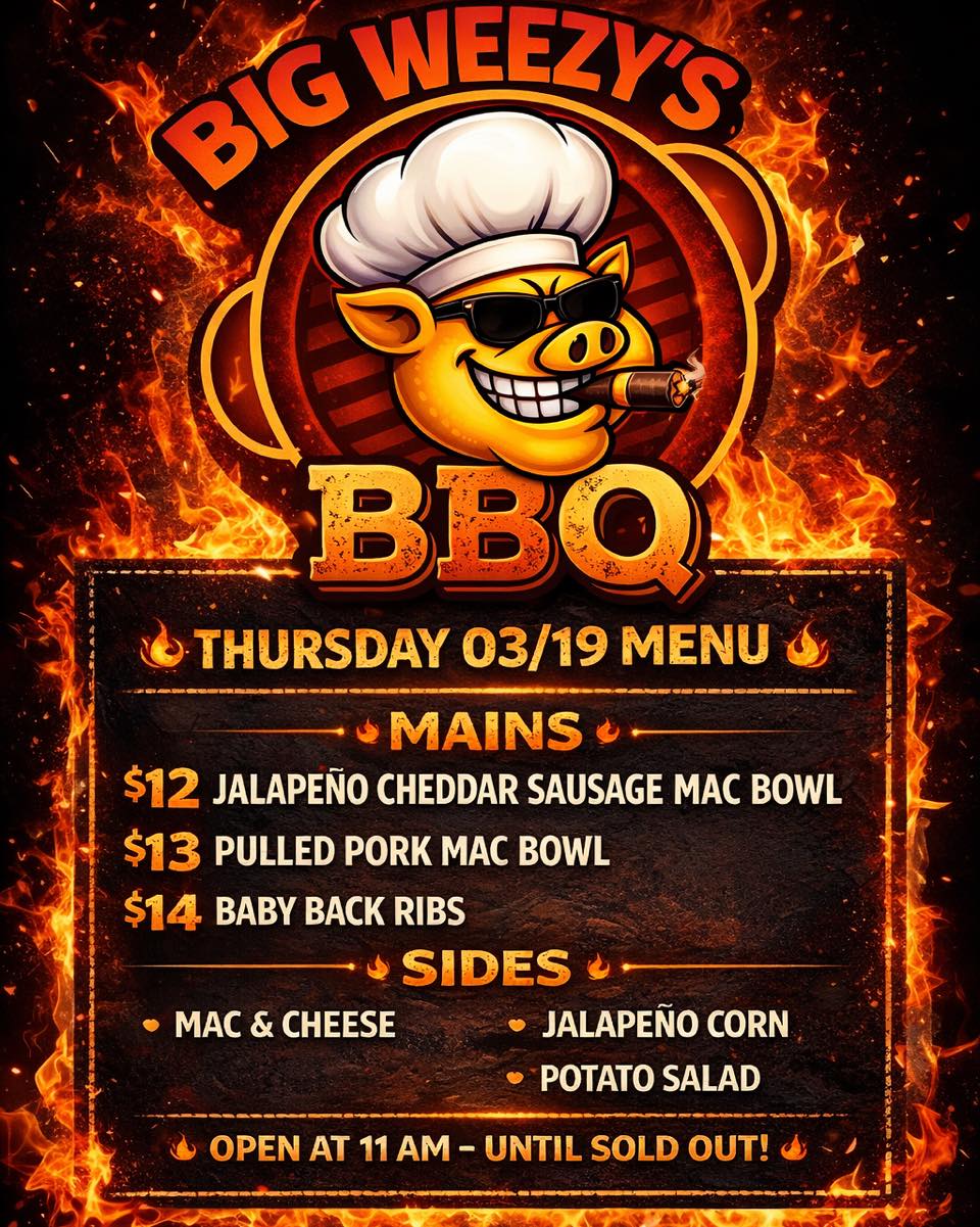 Big Weezys BBQ Menu