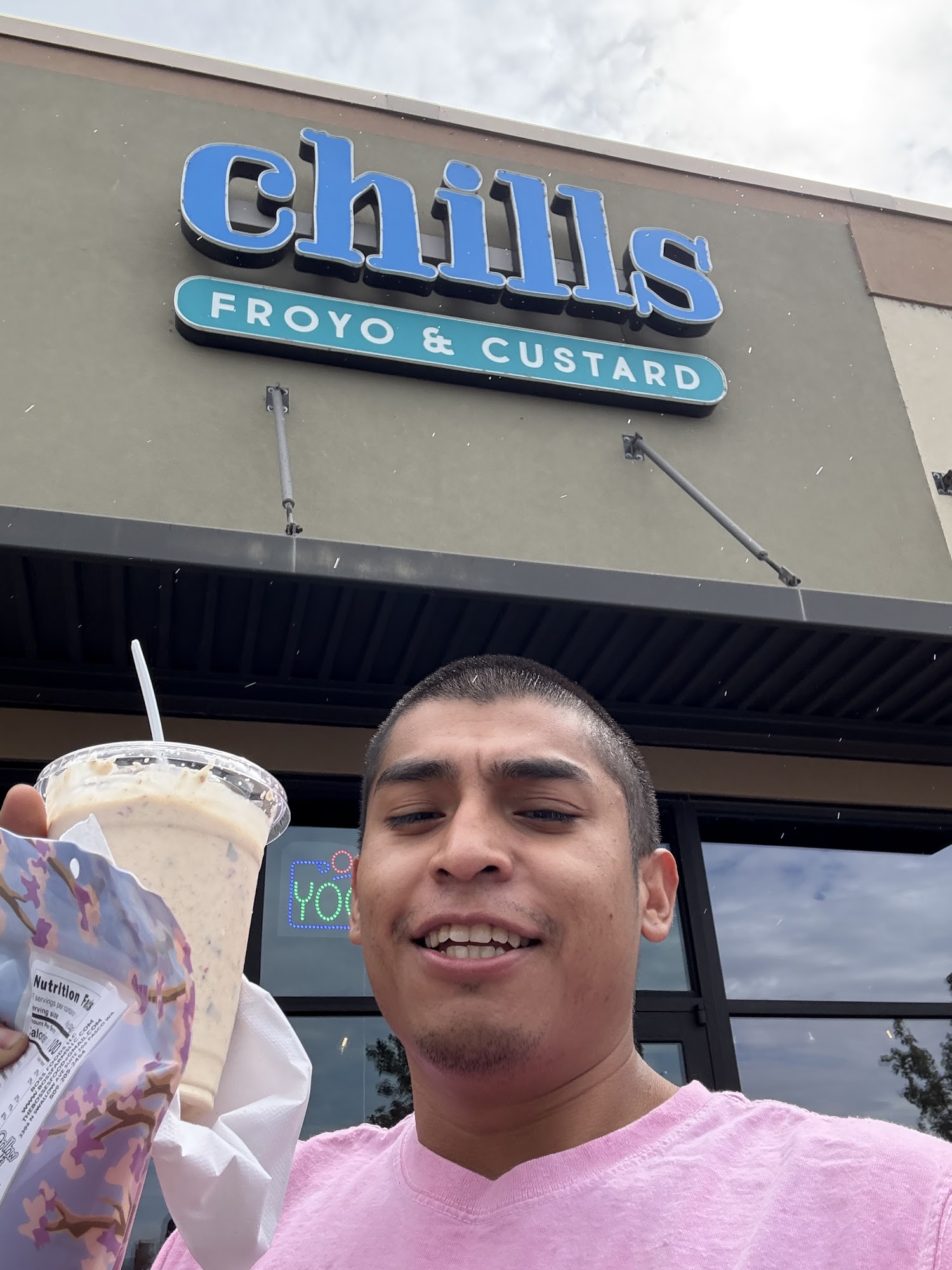 Chills Froyo & Custard Menu