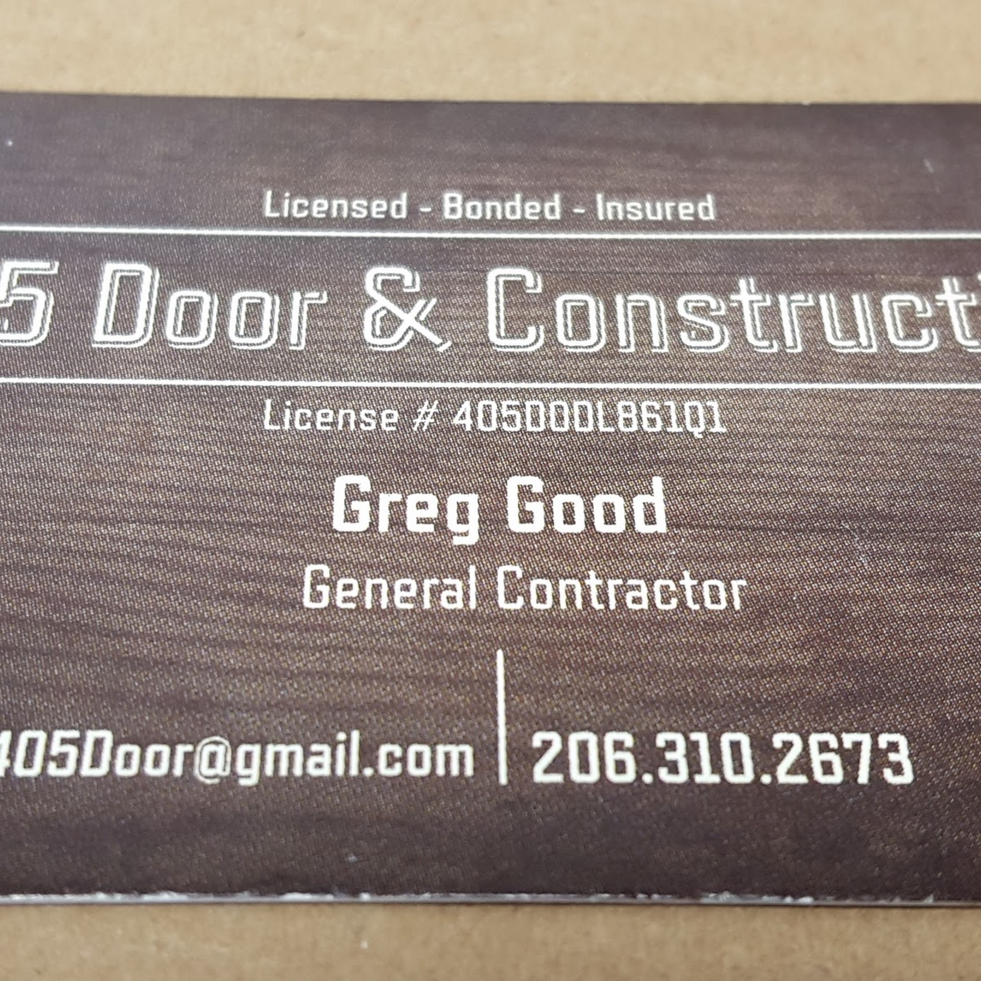 405 Door & Construction