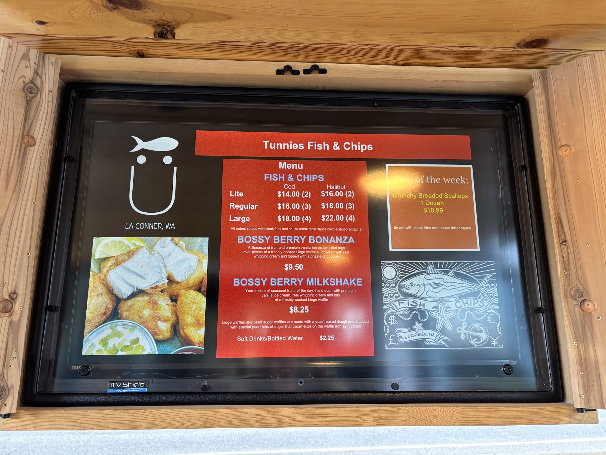 Tunnies Fish & Chips Menu