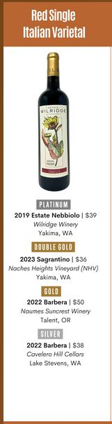 Cavelero Hill Cellars Menu