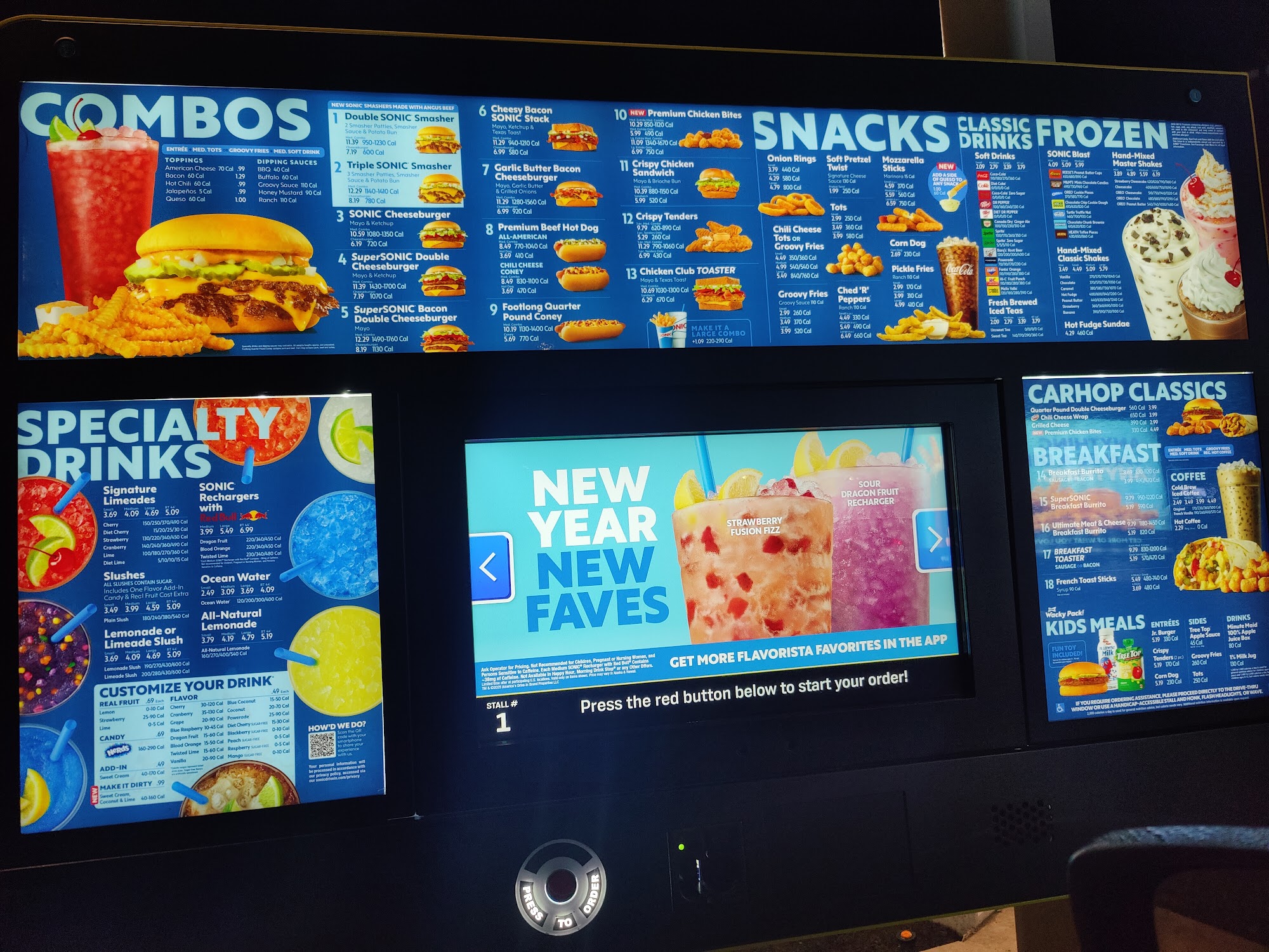 Sonic Drive-In Menu