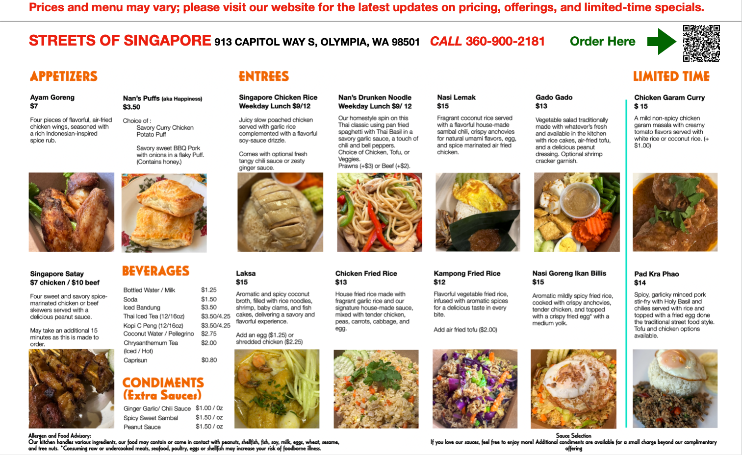 Streets Of Singapore 913 Capitol Way S, Olympia