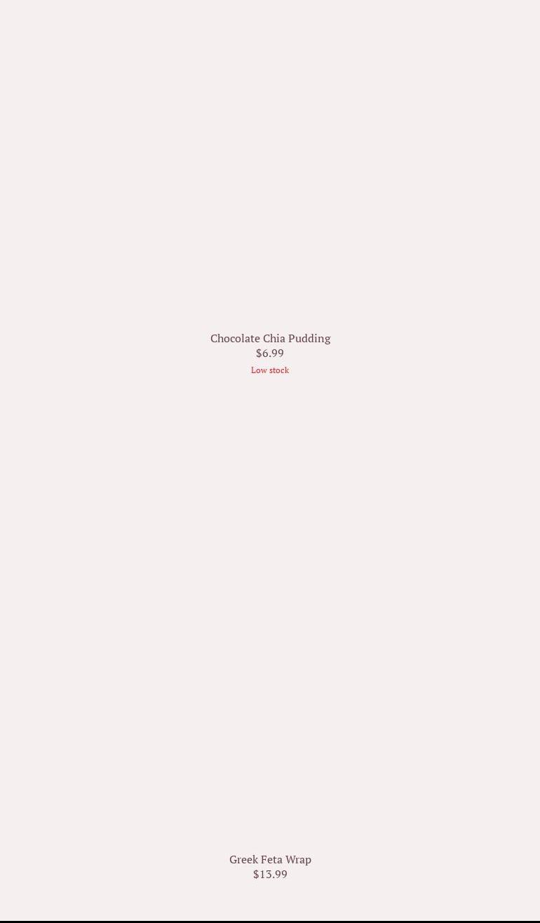 Larissa's Apron Menu