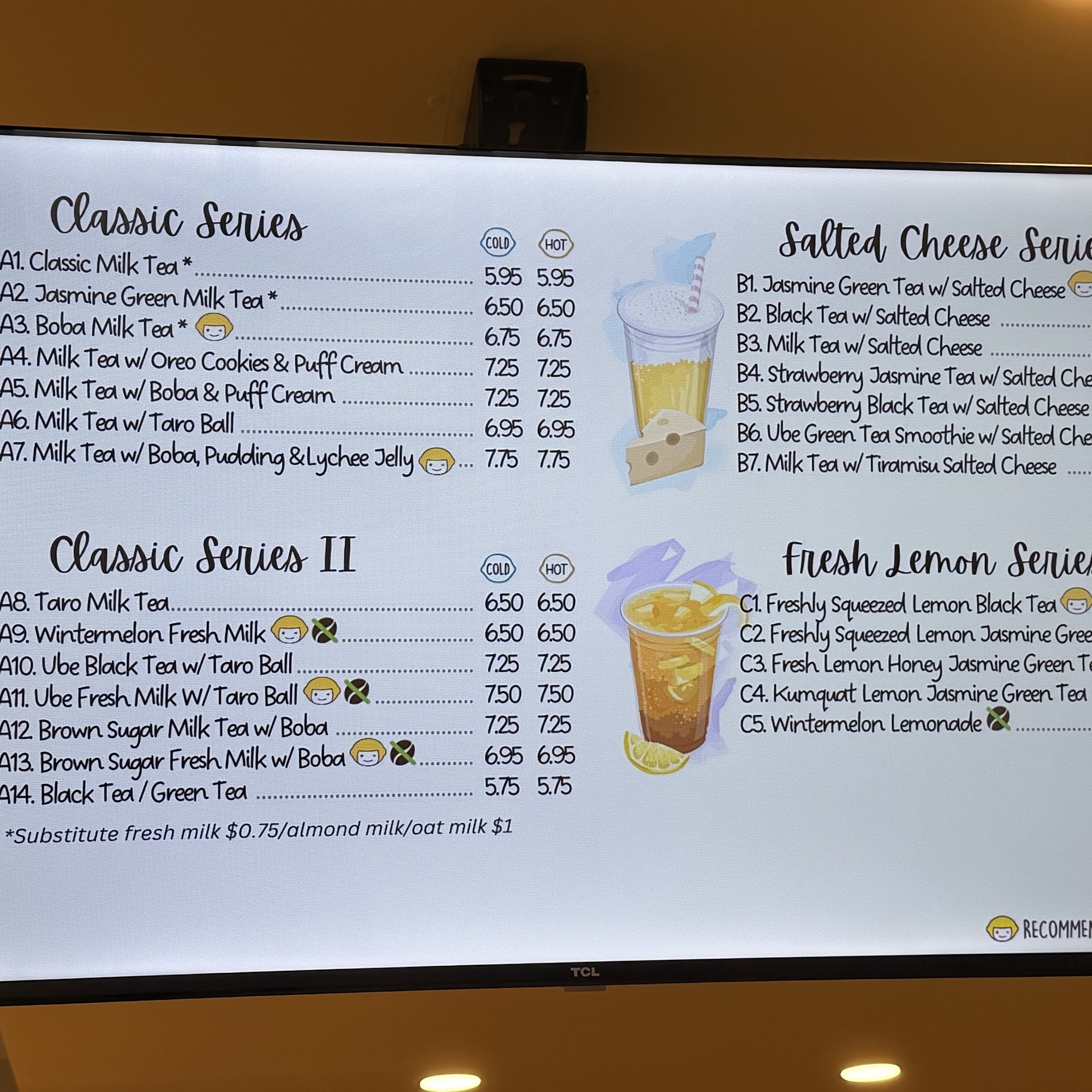 Happy Lemon Renton Menu