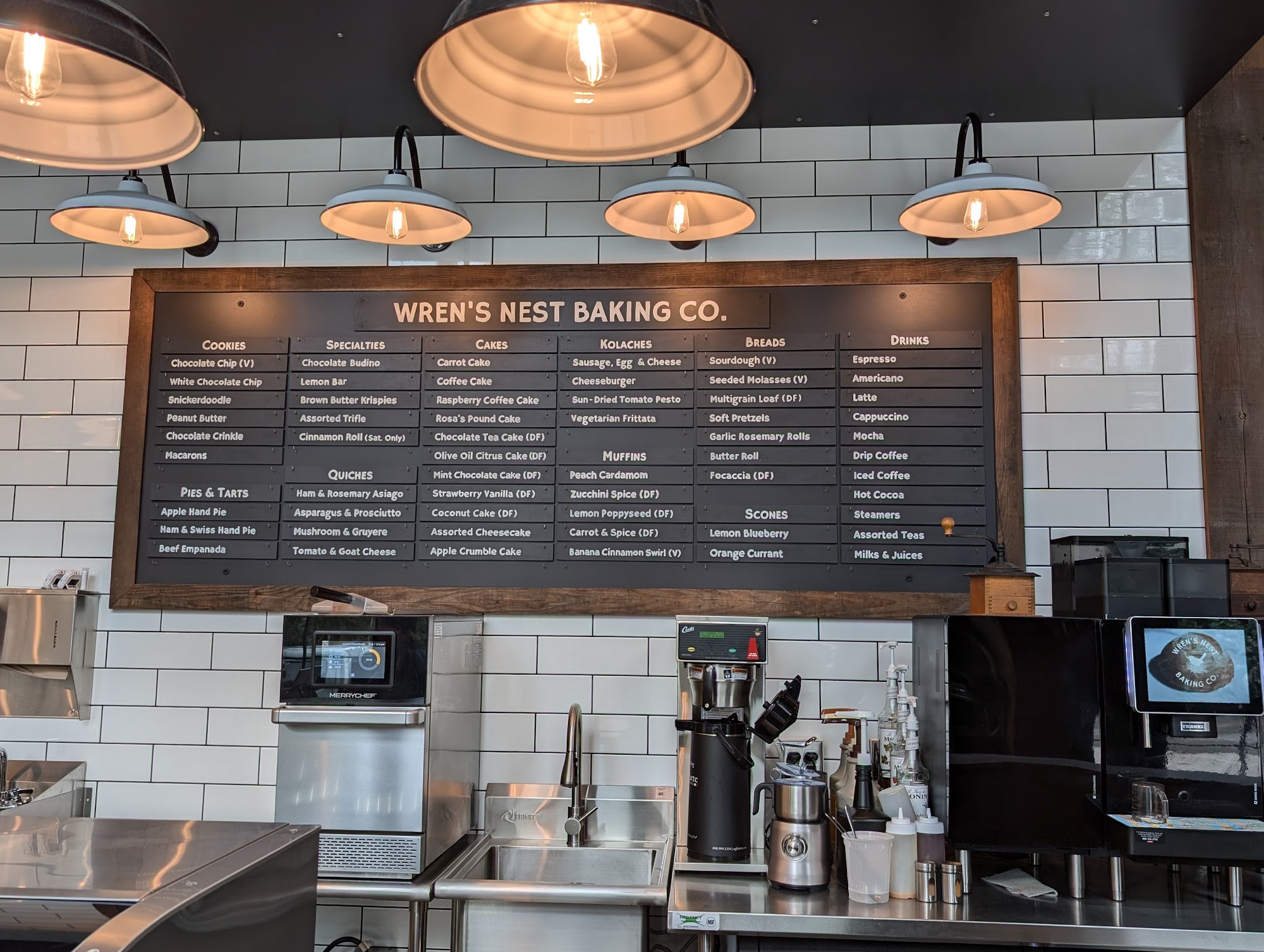 Wren's Nest Baking Co. Menu