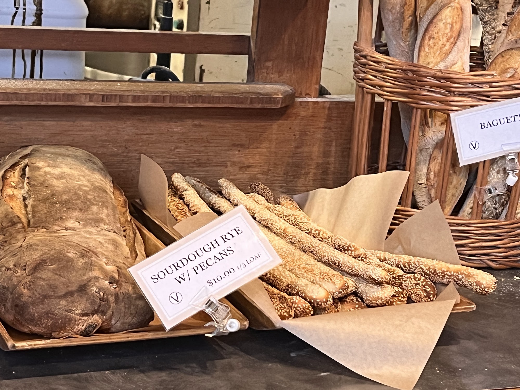 Tall Grass Bakery Menu