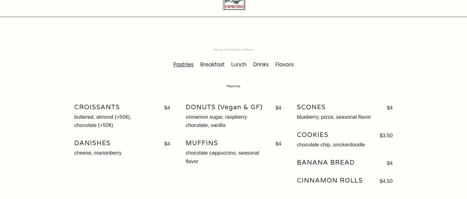 City Grind Espresso Menu