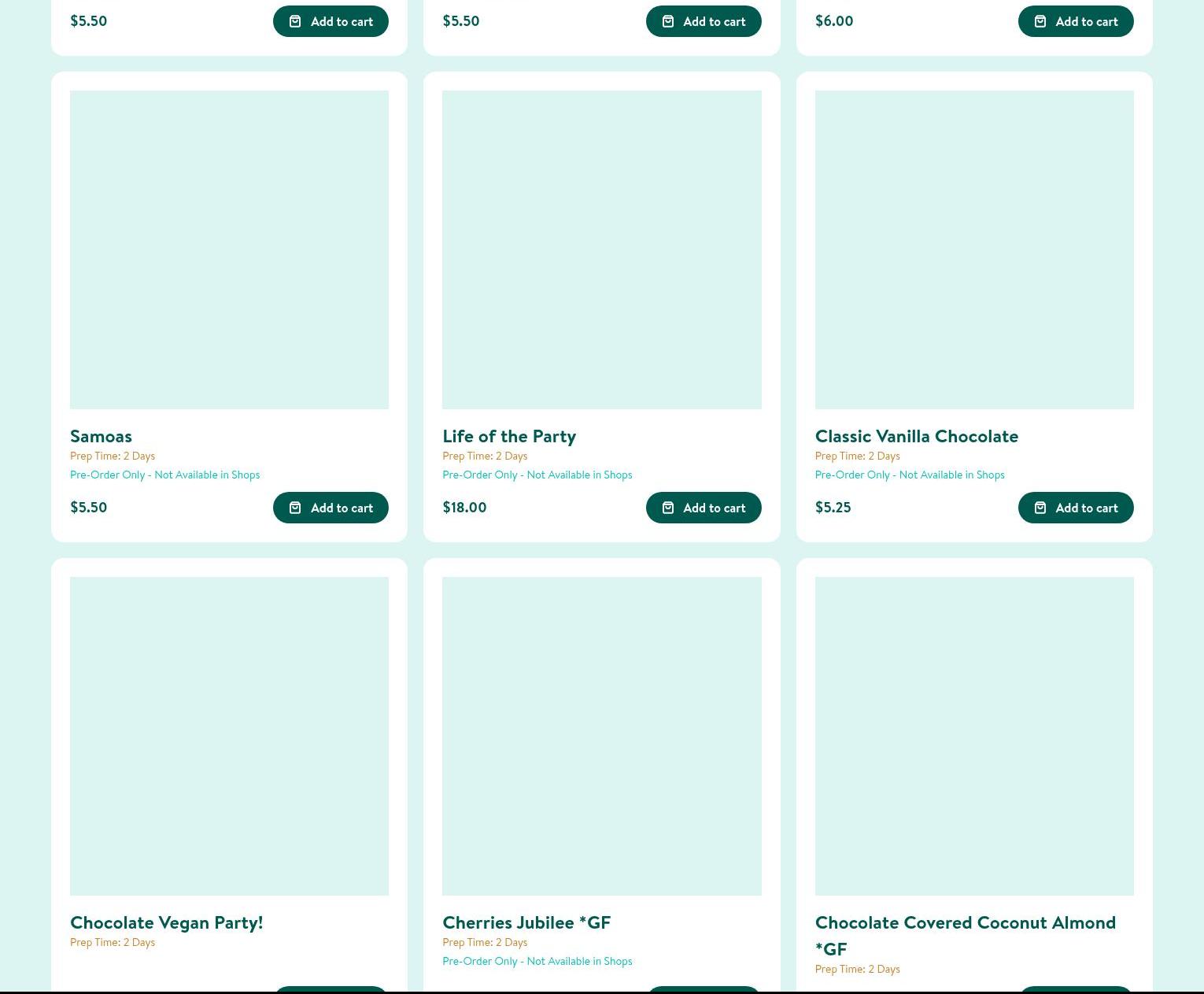 Trophy Cupcakes & Party - University Village Menu