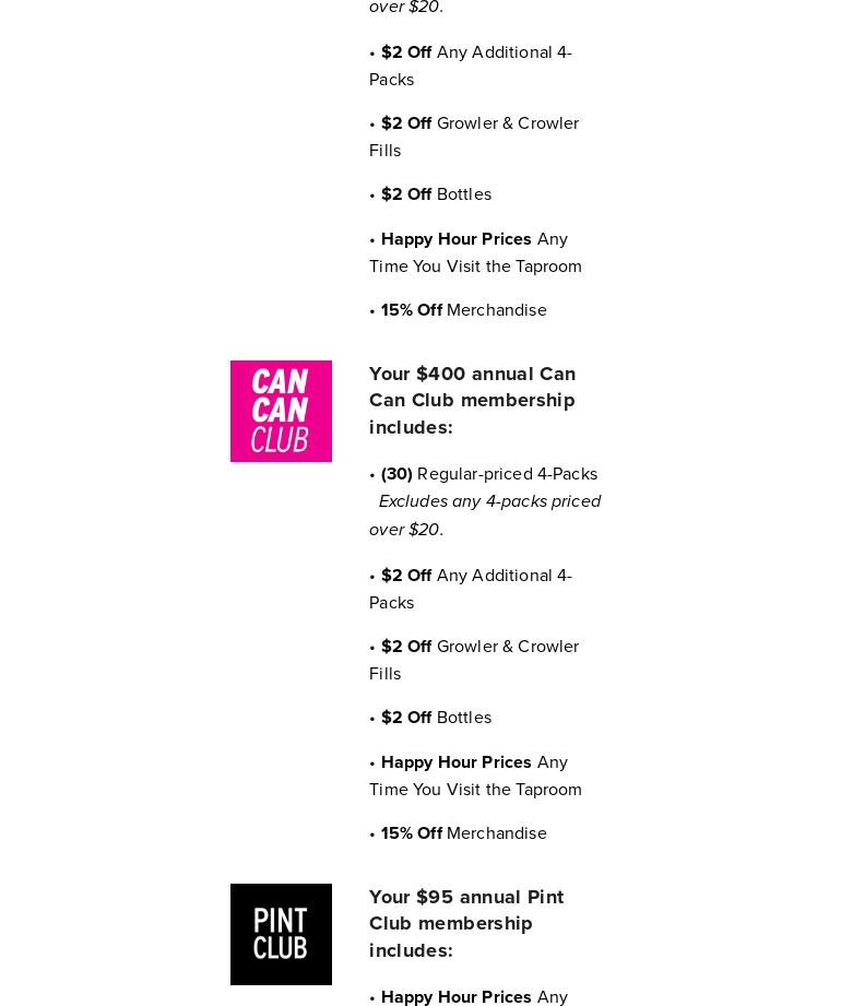 Ladd & Lass Brewing Menu