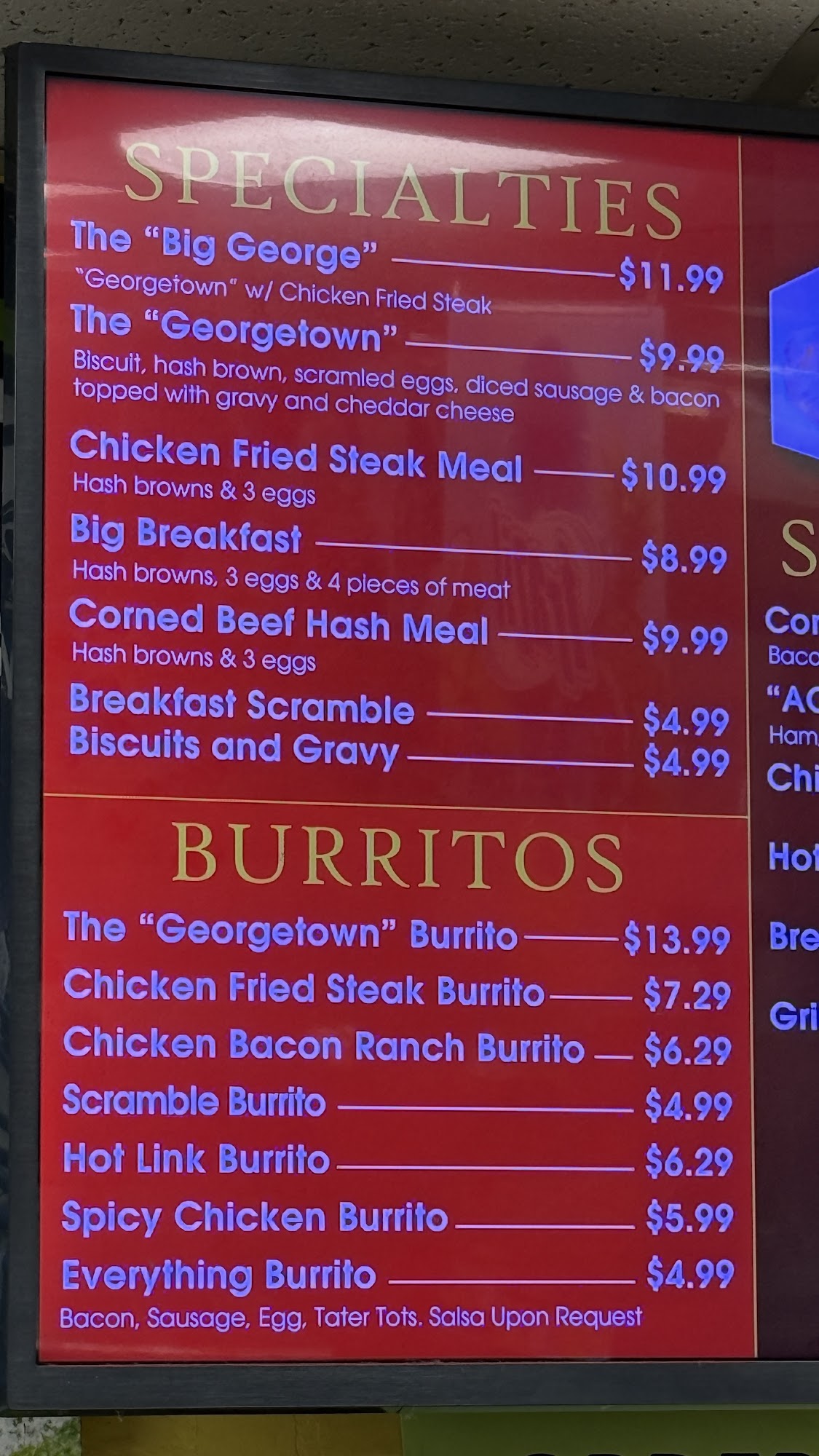 Munchie Magic Menu