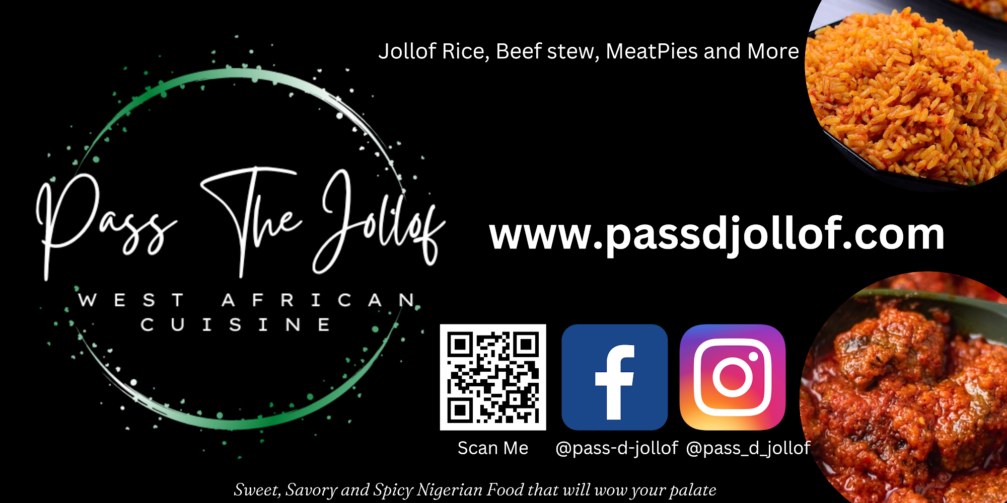 PDJ (Pass D Jollof) Nigerian Restaurant Menu