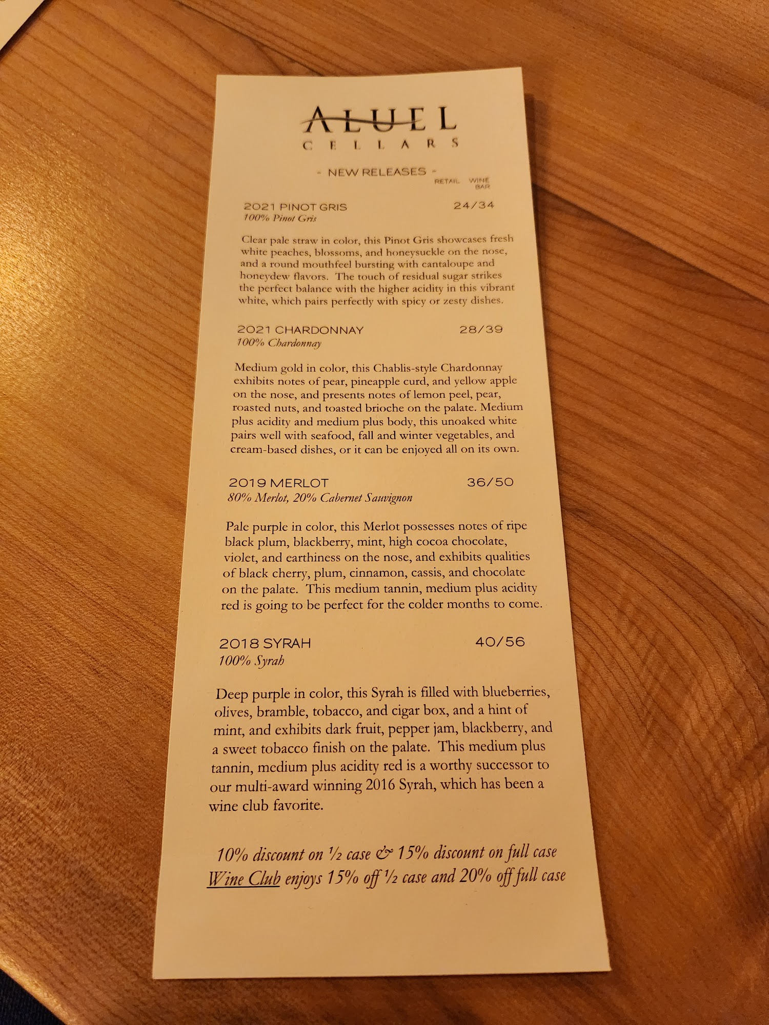 Après by Aluel Menu