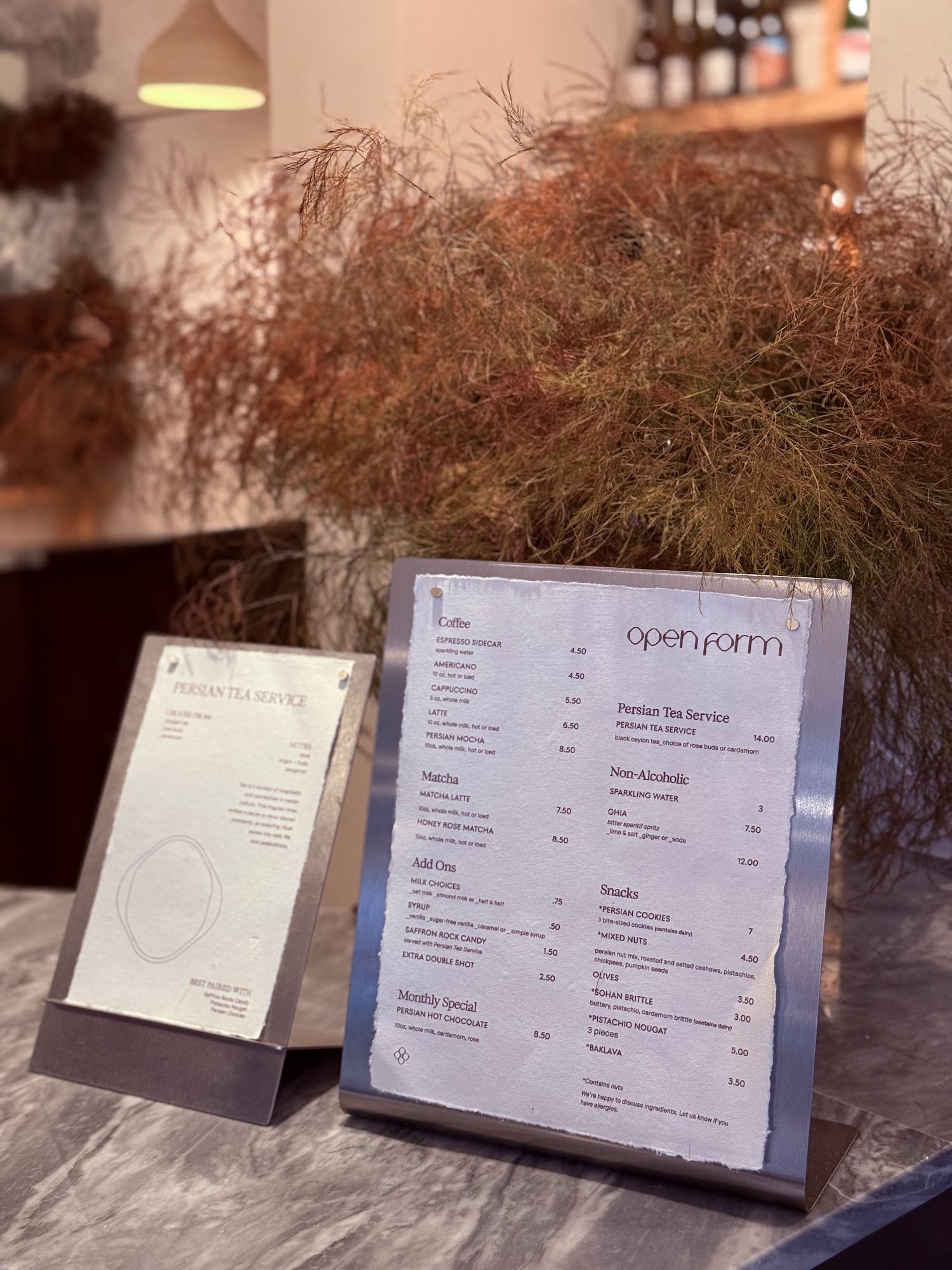 Open Form Menu
