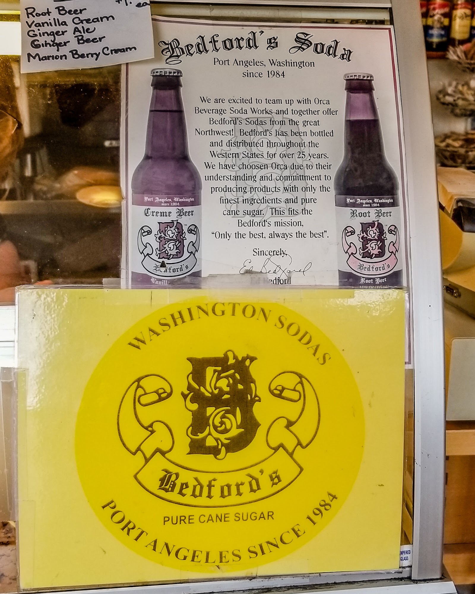 Old Post Office Sweets & Gifts Menu