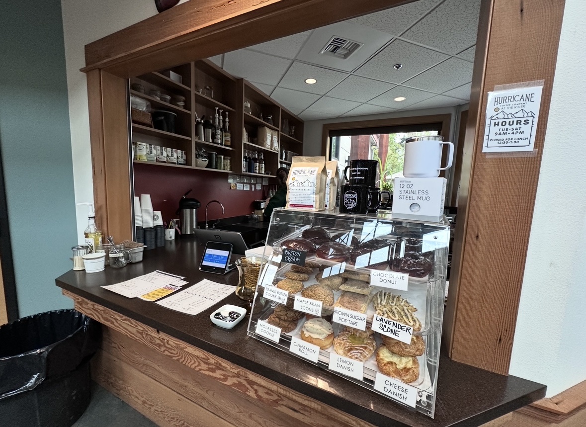 Hurricane Coffee at the River Menu